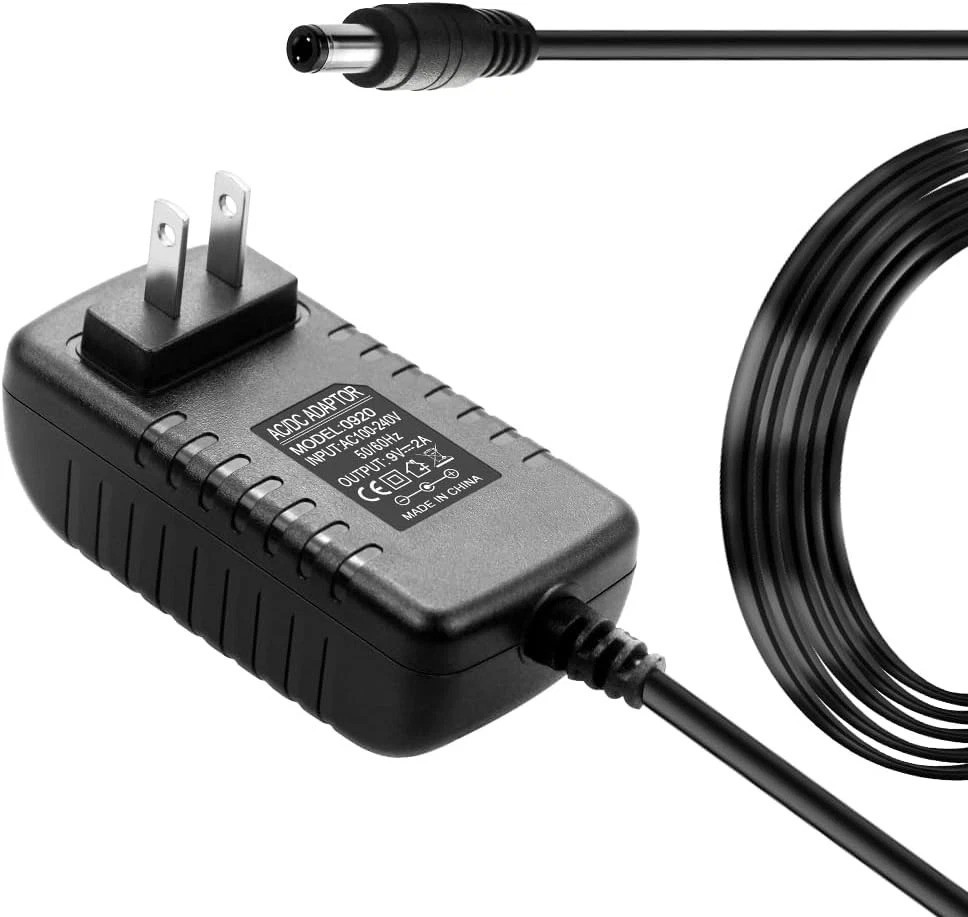 9V 2A Power Supply Adapter AC 110V-240V to DC 9Volt 1.5A 1A 750mA black