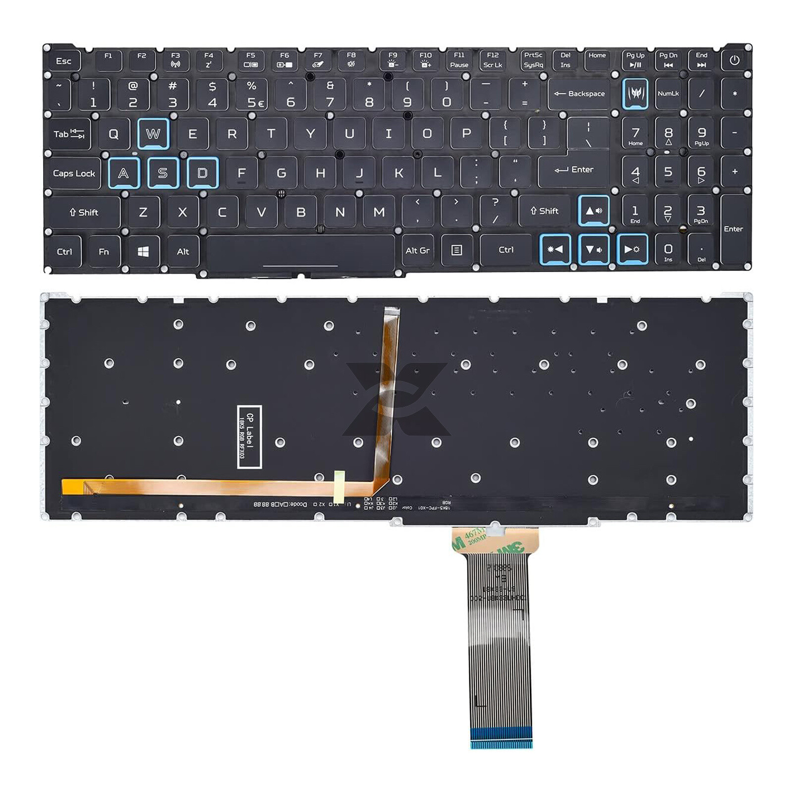 New US Keyboard with RGB Backlit For Acer Predator Helios 300 PH315-52 PH317-53