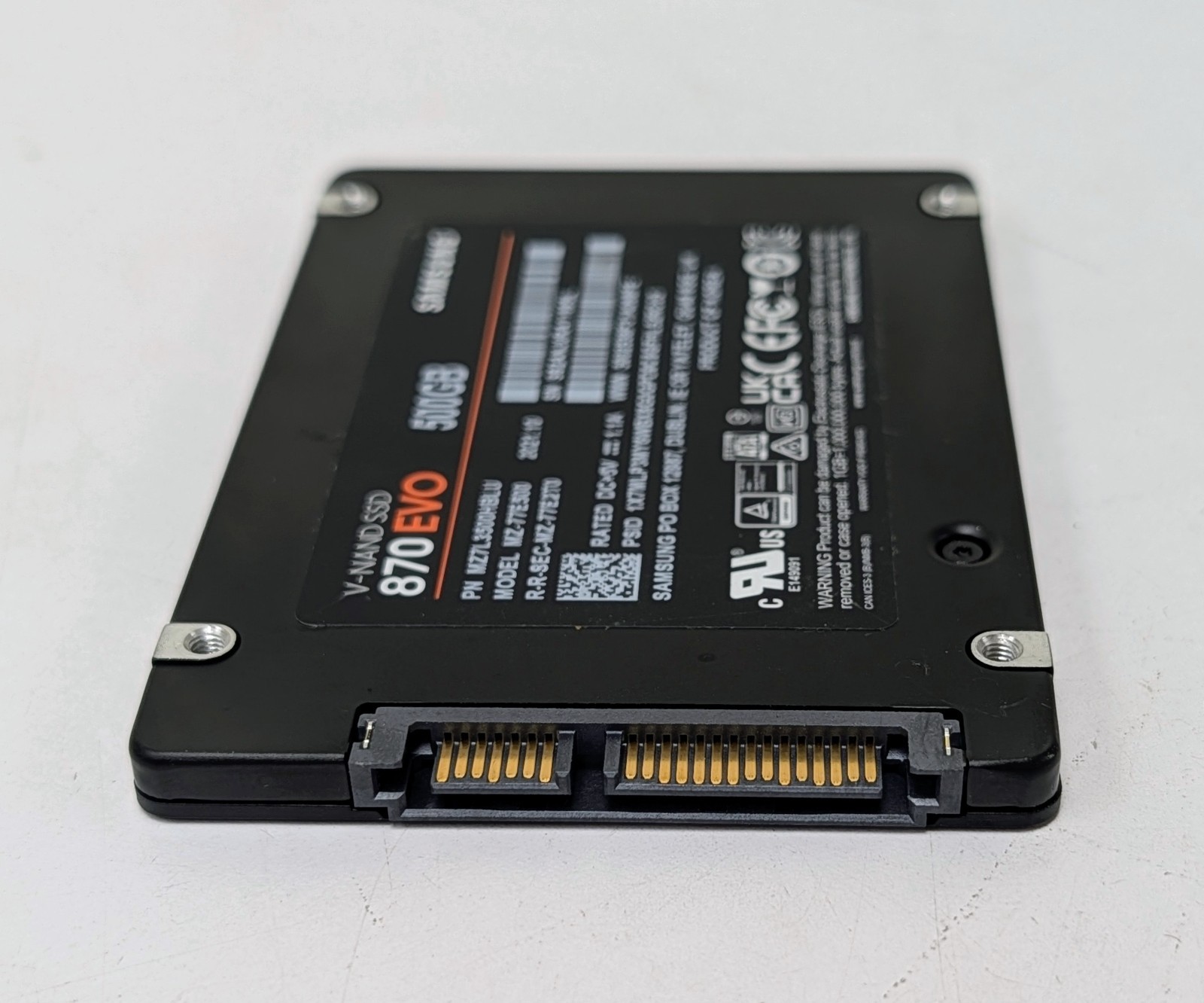 Samsung 870 EVO 500GB SATA III 2.5″ SSD 97%+ Health! MZ-77E500 Tested