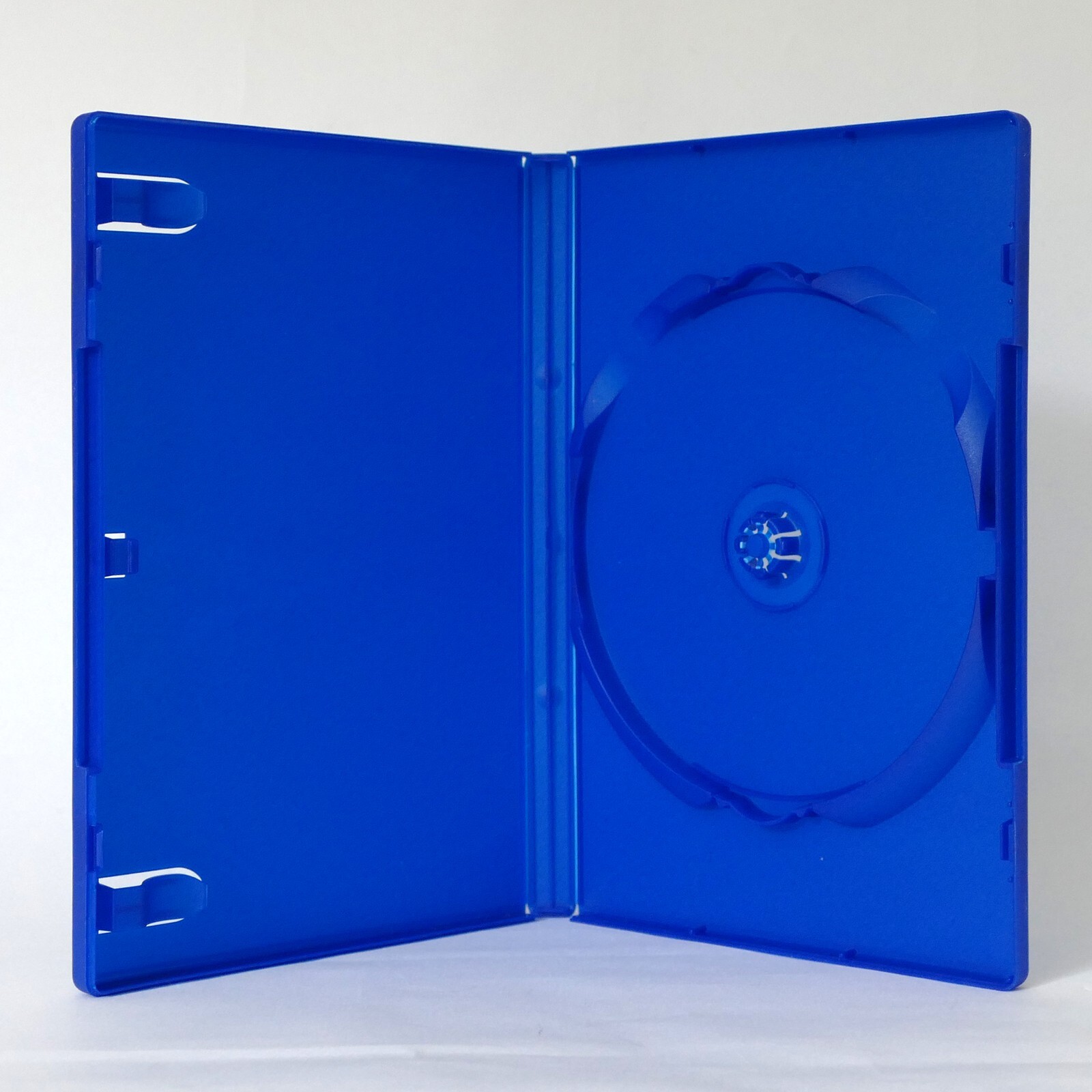 1 DARK BLUE Single US Plastic DVD Case Standard 14mm Color Sleeve Clips NEW