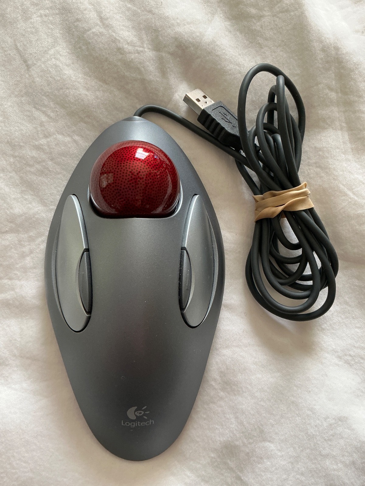 VTG Logitech T-BC21 Trackman Marble Mouse USB Gray EXC Trackball 810-000767 Ball