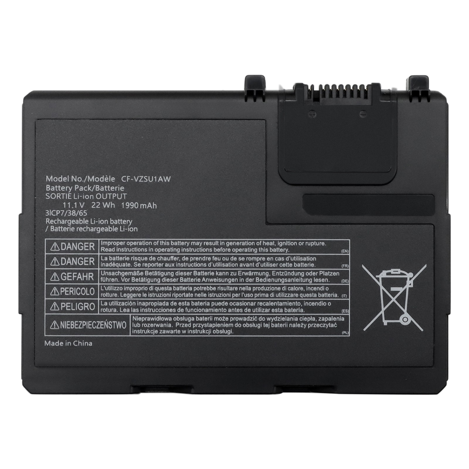 1990mAH Battery For Panasonic Toughbook CF-33 Series CF-33AEHFATG CF-33AEHFZTG