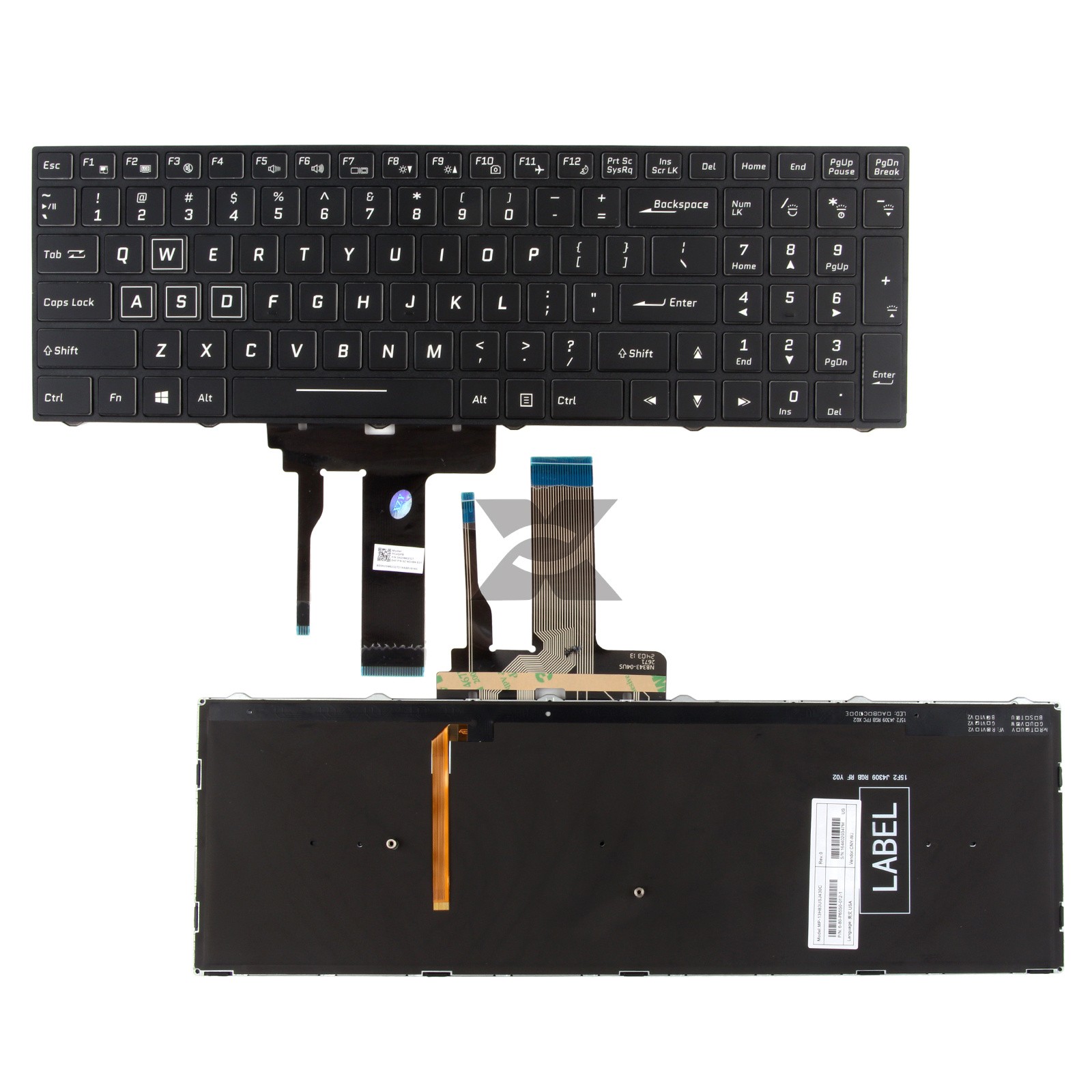 US Keyboard Colorful Backlit for Clevo N855HJ1 N857HJ1 N870HJ1 N850HP6 N870HP6