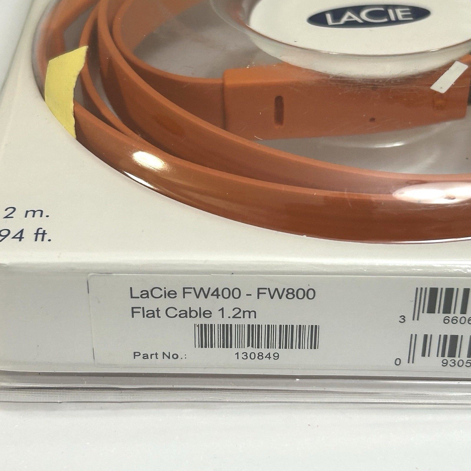 LaCie FireWire 400 Flat Cable 1.2m 3.94ft FW400 Computer Printer Webcam