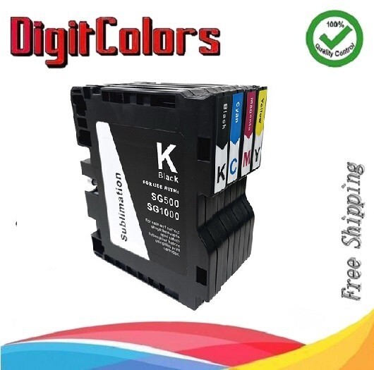 Sawgrass Virtuoso SG500 SG1000 Heat transfer Sublimation Full Set Ink Cartridges