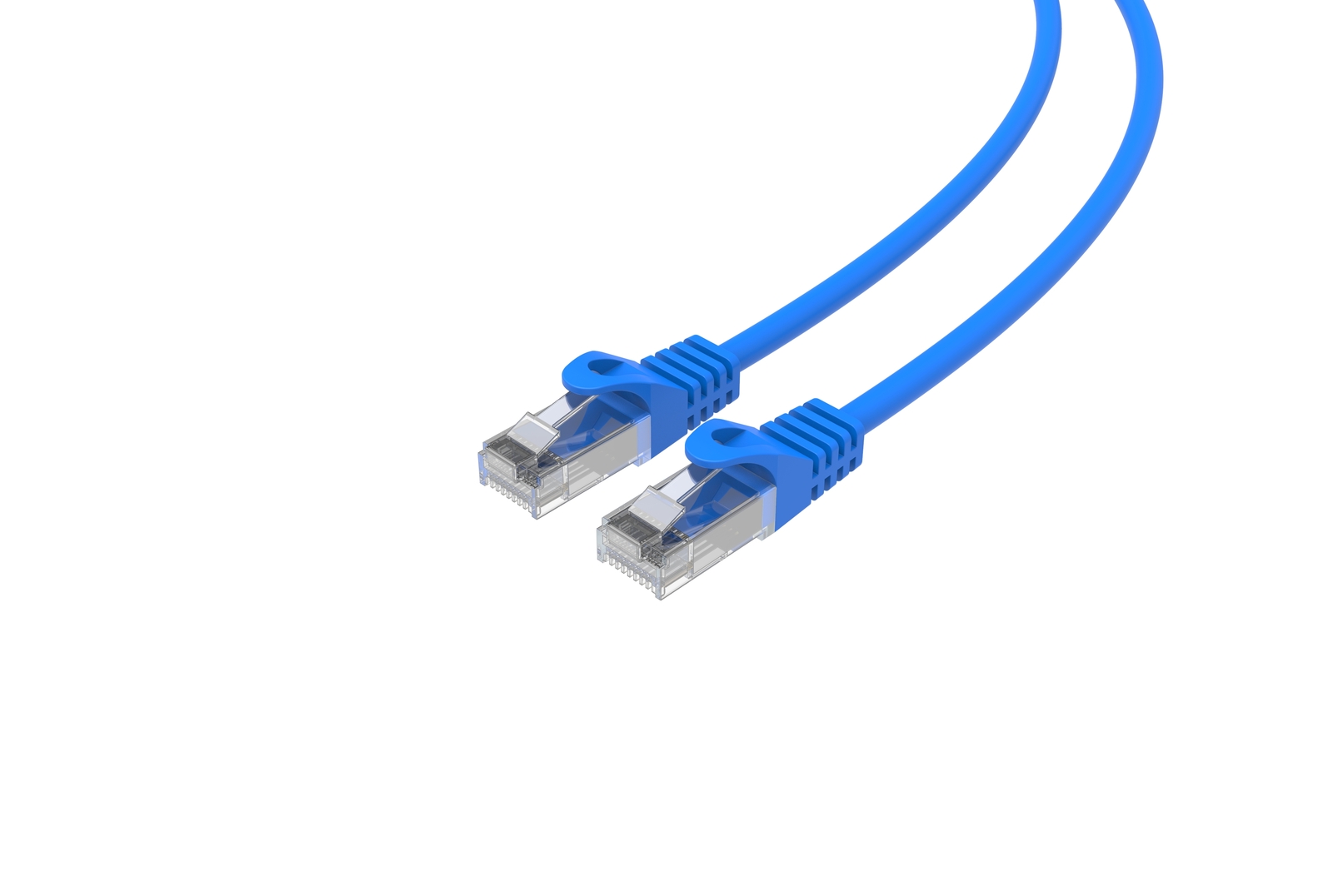 Cat6 Patch Cable 26AWG Bare Copper RJ-45 Ethernet Cable 50ft Blue 5 Pack