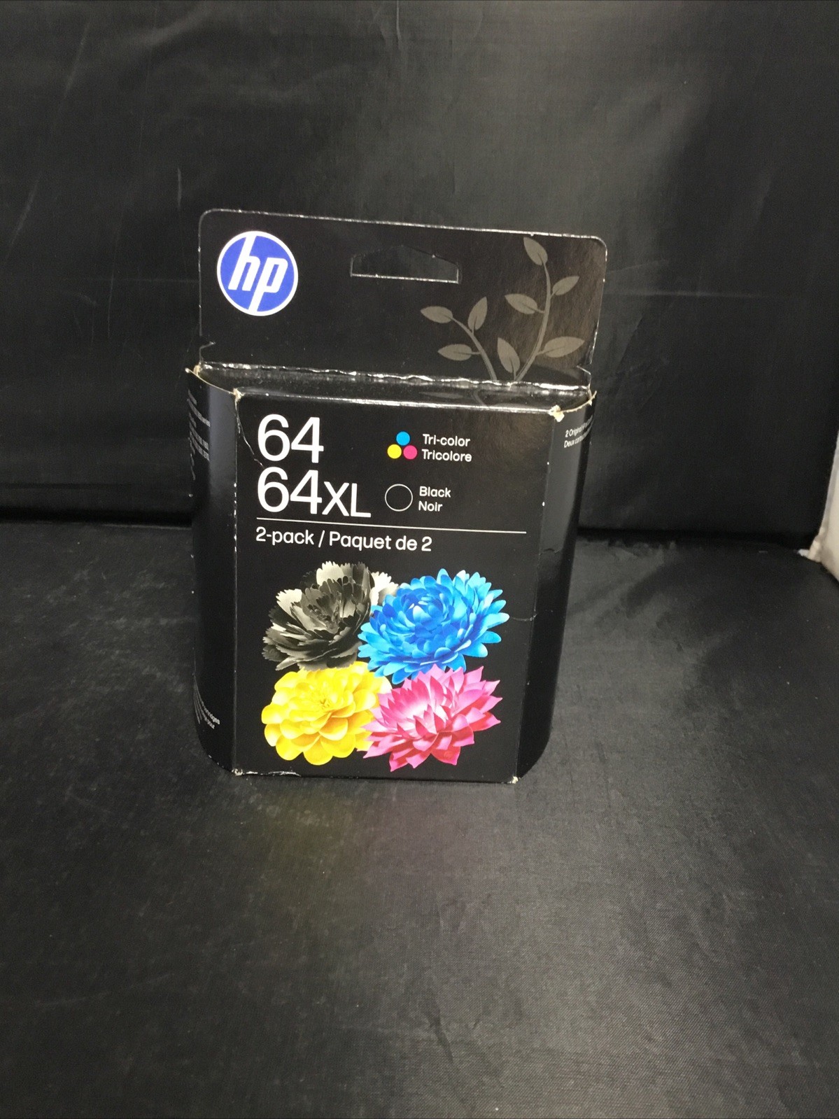 Genuine HP 64 XL Black & 64 Tri-Color Ink Catridges 2 Pack (12-2027) BRAND NEW