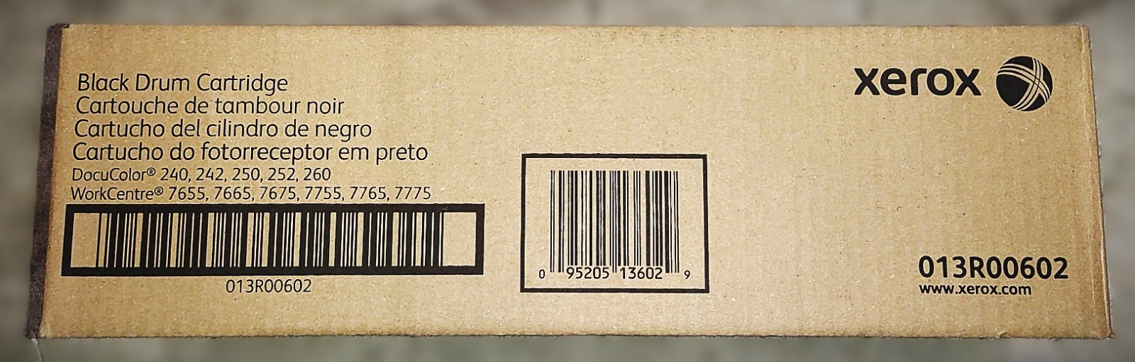 Genuine Xerox 013R00602 Black Drum Cartridge DocuColor 240/242/250/252/260