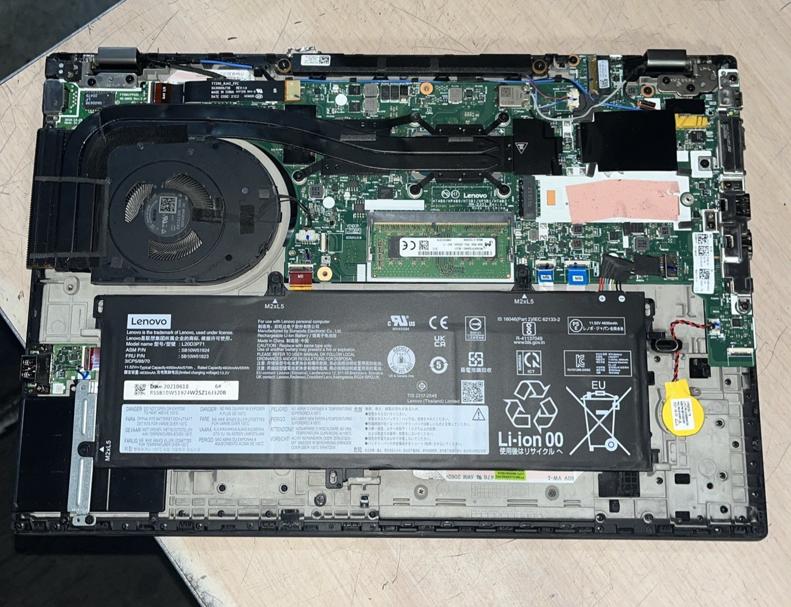 LENOVO THINKPAD P15S INTEL CORE I7-1165G7 2.80GHZ 16GB RAM NO HD