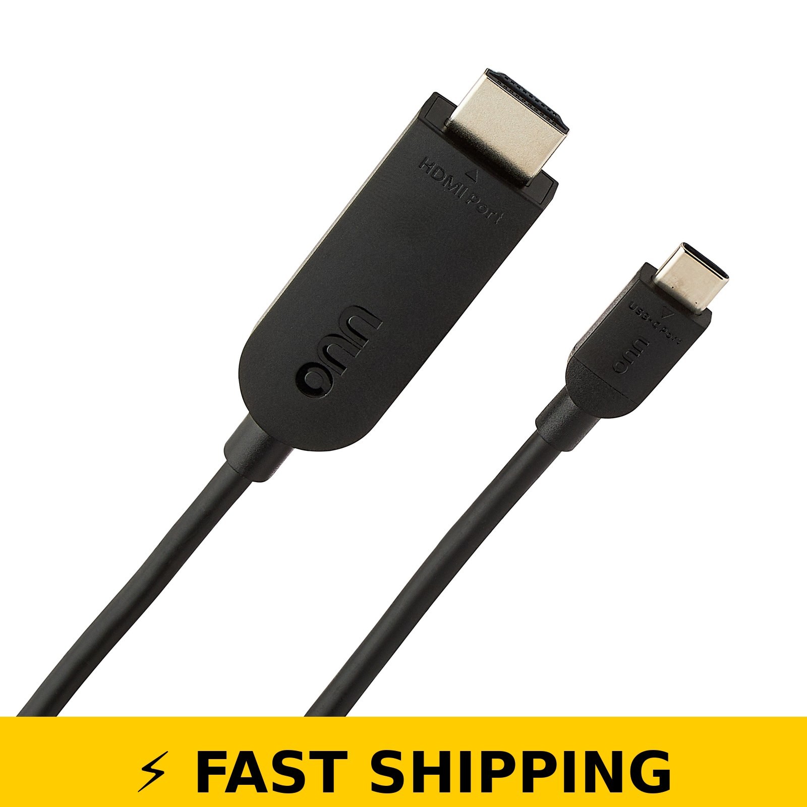 onn. USB-C to HDMI Cable 6ft 4K Output for Laptop Tablet Phone