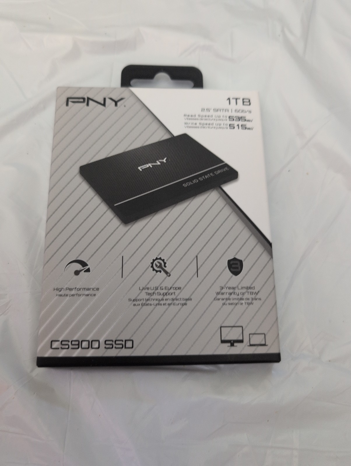 PNY CS900 1TB 2.5″ Internal SSD (SSD7CS900-1TB-RB)