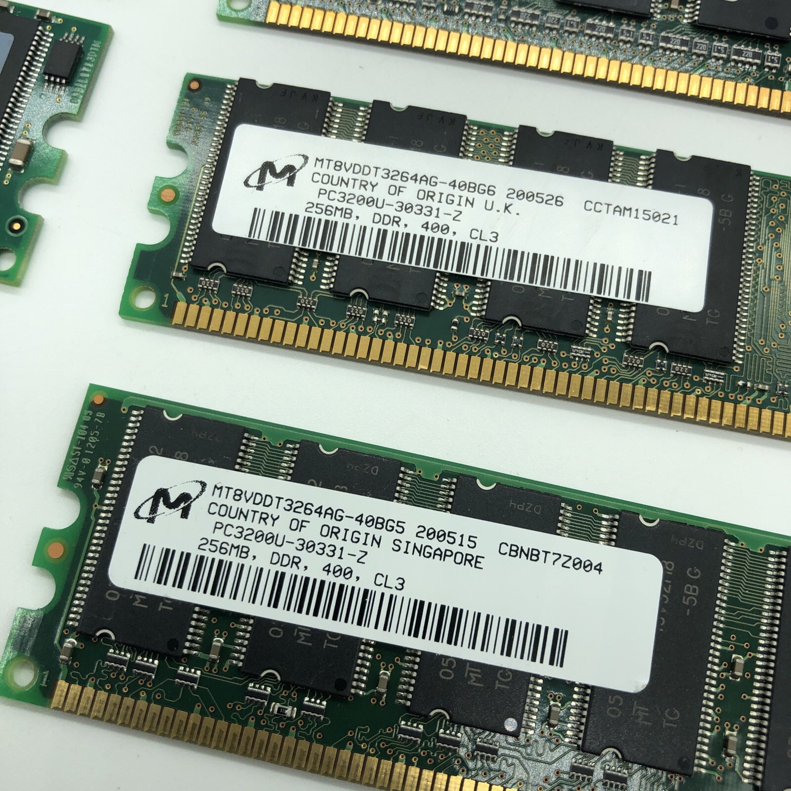 512MB Total HP 2x 256MB Memory #326667-041 PC3200 DDR 400 SDRAM CL3 Matched Pair