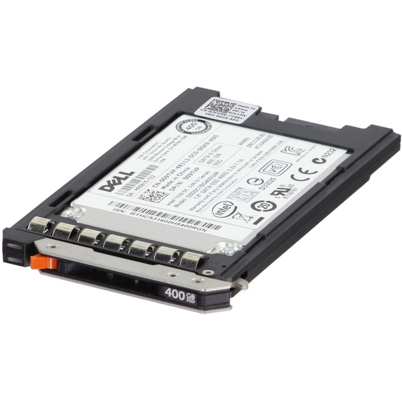 Dell 400GB 6Gbps SATA MU MLC 1.8 SSD S3610 CPO (09TVP-R)