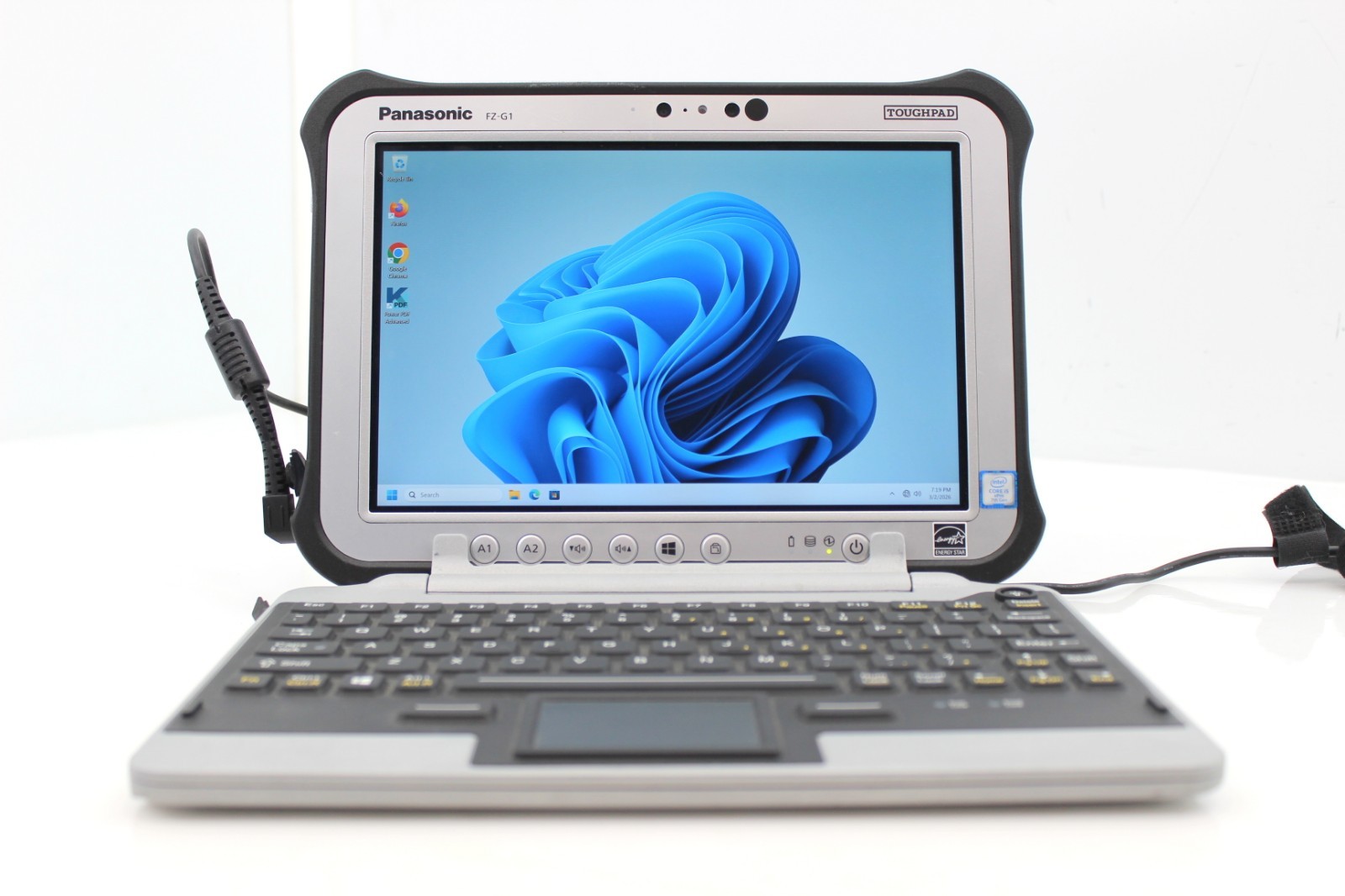 Panasonic Toughpad FZ-G1 Core i5vPro 7th Gen Windows 11Pro With IKey Keyboard