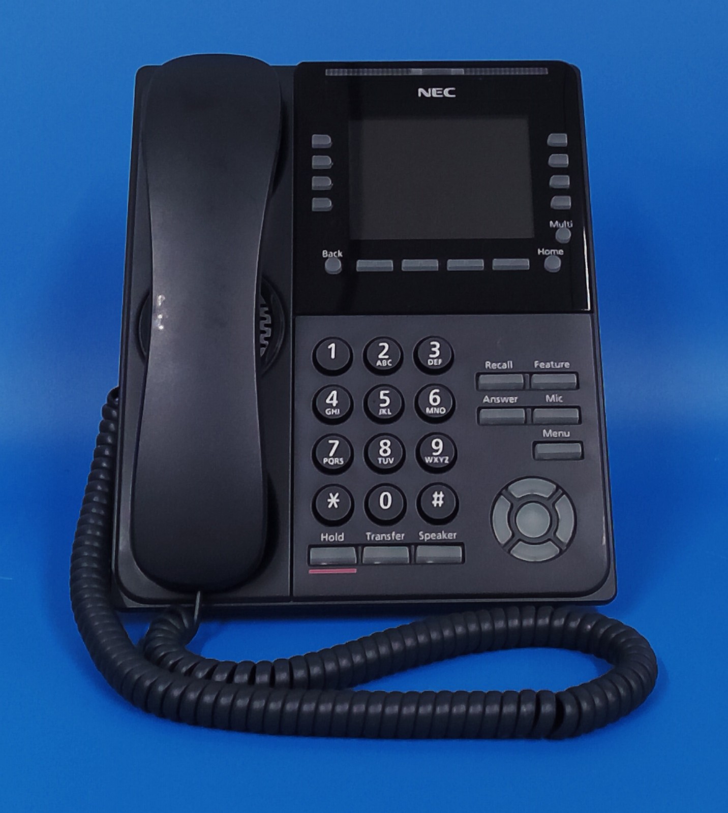 NEC DT900 Series ITK-8LCX-1 (BK) TEL Color Self-Labeling Phone USED RESET TESTED