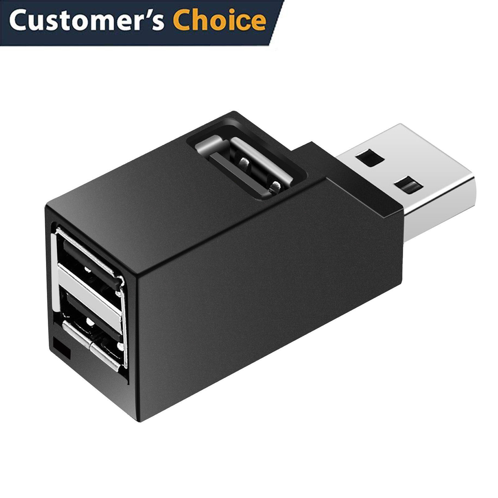 3 Port USB Hub USB 3.0/2.0 High Speed Hub~Splitter Box For PC Notebook-Laptop US