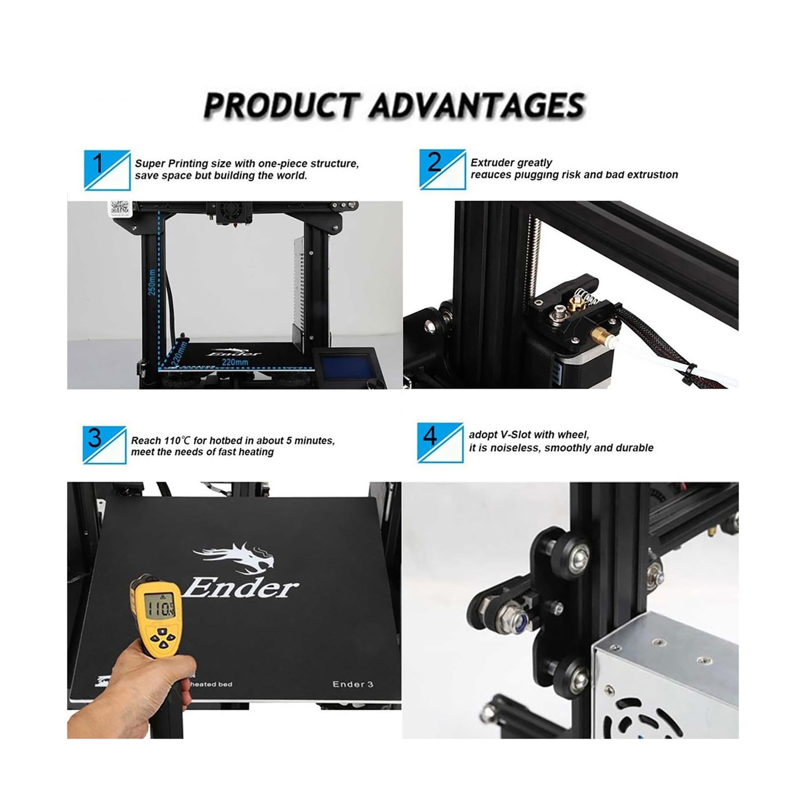 Official Creality Ender 3 3D Printer with Resume Printing Function and Stable