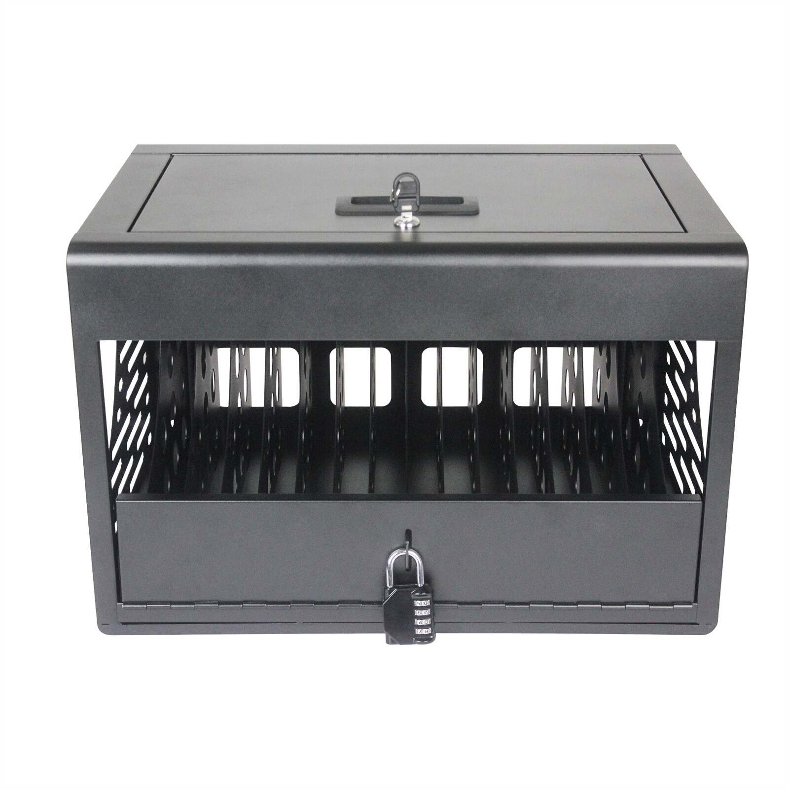 16-Device Charging Station Charger Laptop Hood Storage Locking Charging Cabinet