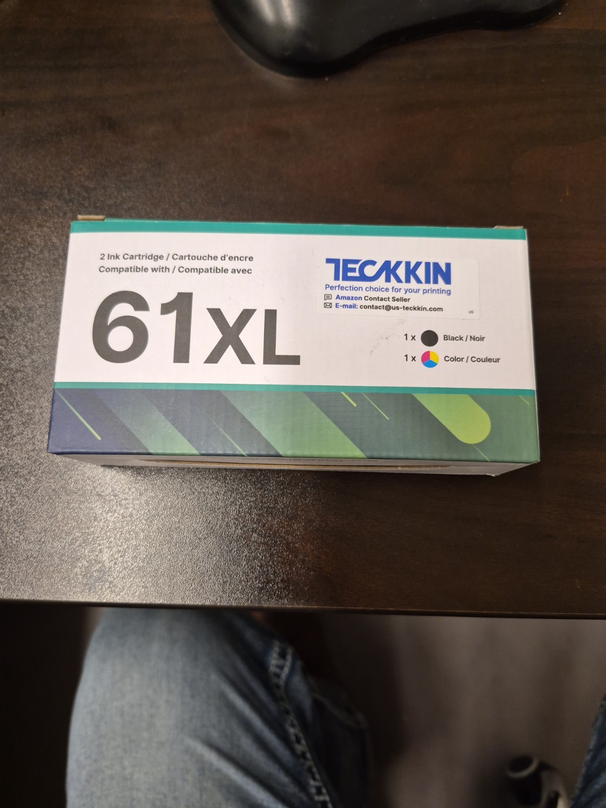 Teckkin 2 Ink Cartridge 61XL Black & Tri-Color