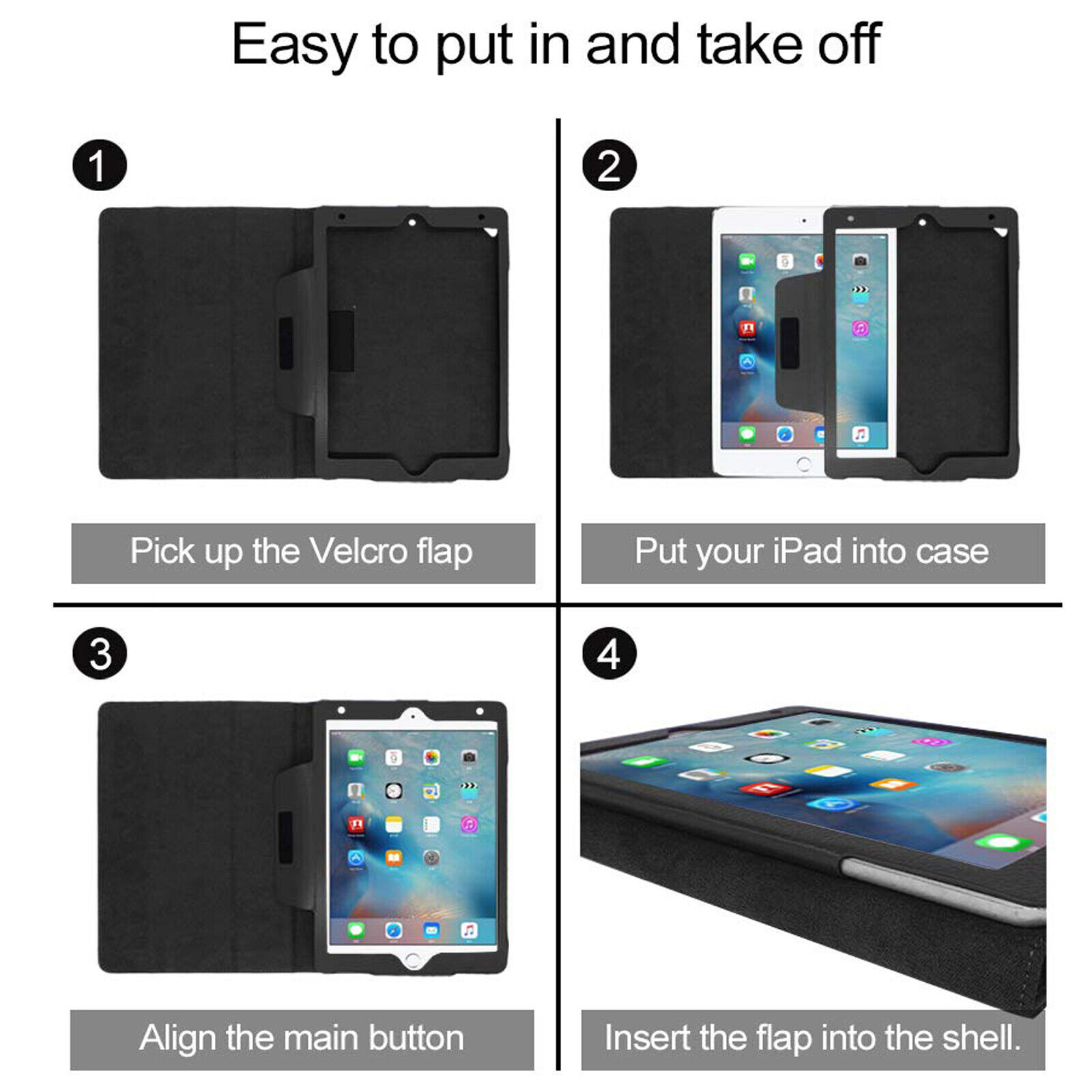 For Apple iPad 9.7″ 2nd/3rd/4th/5th/6th Generation Smart Leather Case Flip Stand
