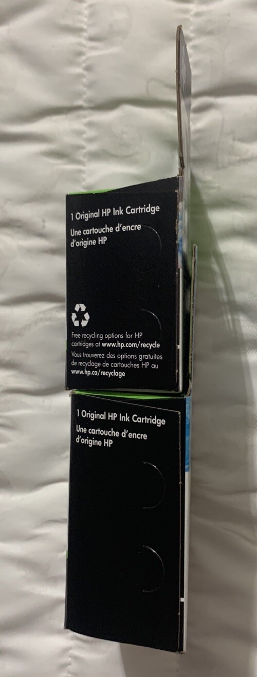 HP 62 Black Tri-Color Ink Cartridges N9H64FN C2P04AN C2P06AN Sealed Retail Box