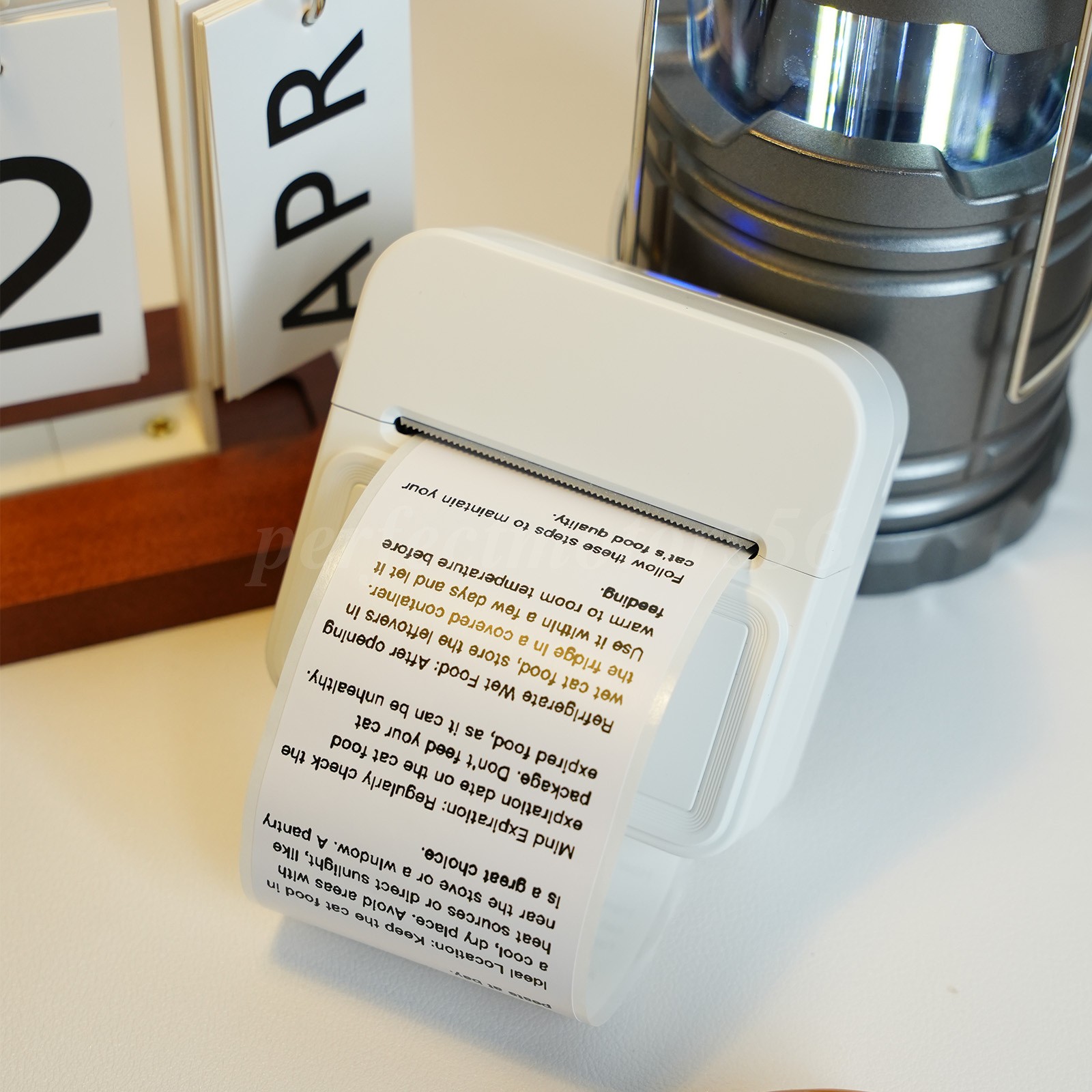 Portable Mini Thermal Printer Wireless Receipt Bill Ticket Printer+10 Roll Paper