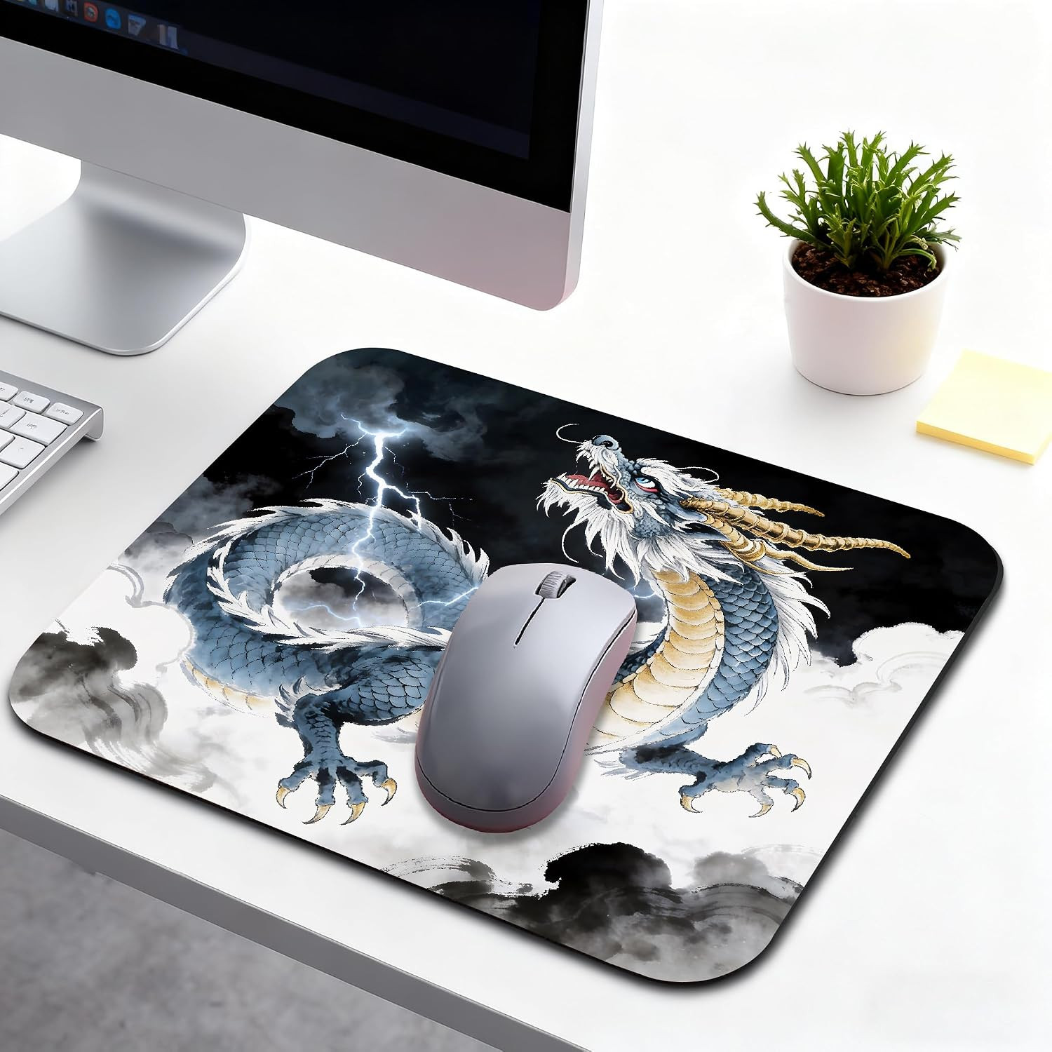 Cute Small Mouse Pad, Computer Mouse Pads for Desk, Non-Slip Rubber Base