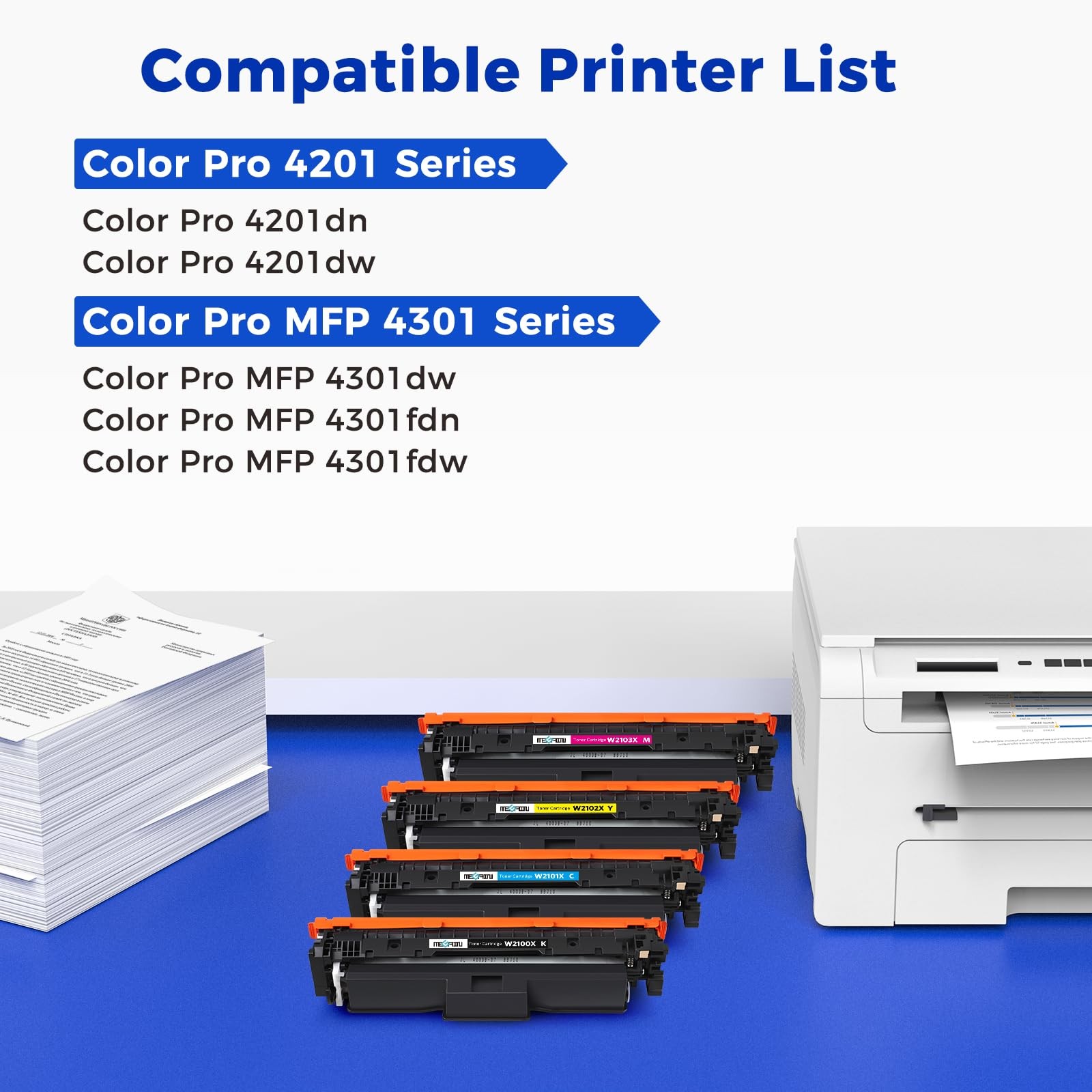 ** NEW HP 210X Toner | HP Color LaserJet 3201/3202/3301/3302 | Compatible | 4-Pk