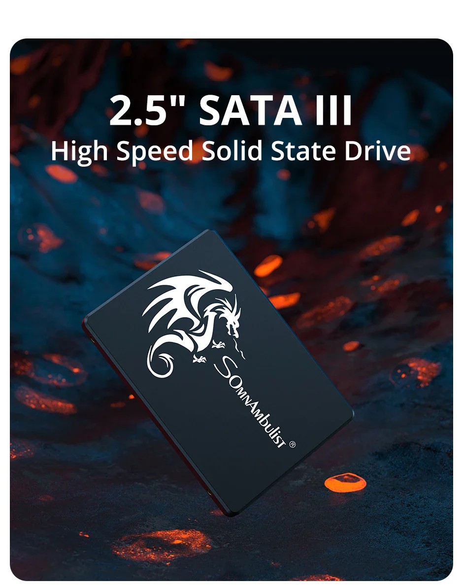 SomnAmbulist 2.5″ SATA III SSD 120GB 240GB Internal Solid State Drive lot