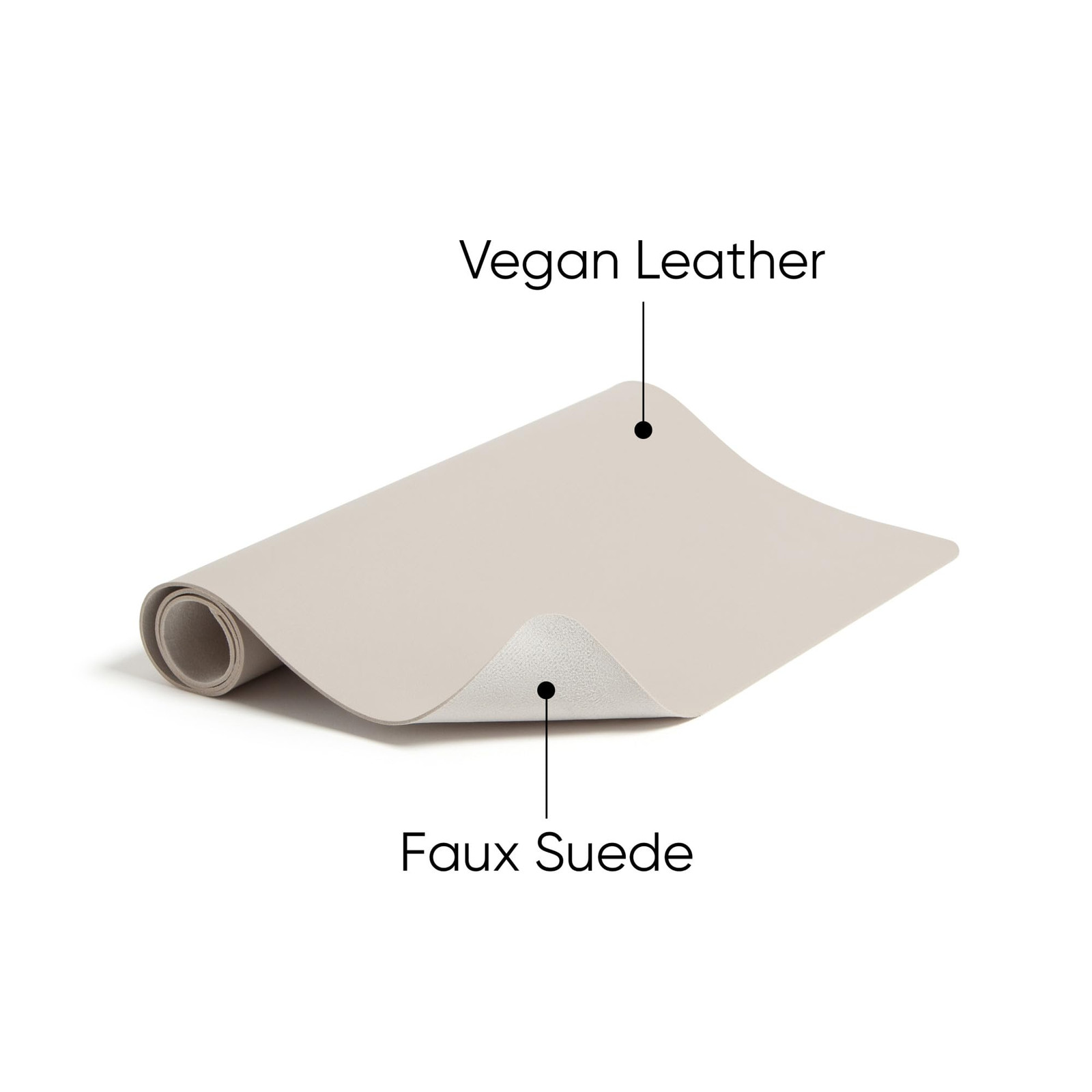 Desk Pad, Vegan Leather Desk Mat with Non-Slip Faux Suede Backing, Perfect De…
