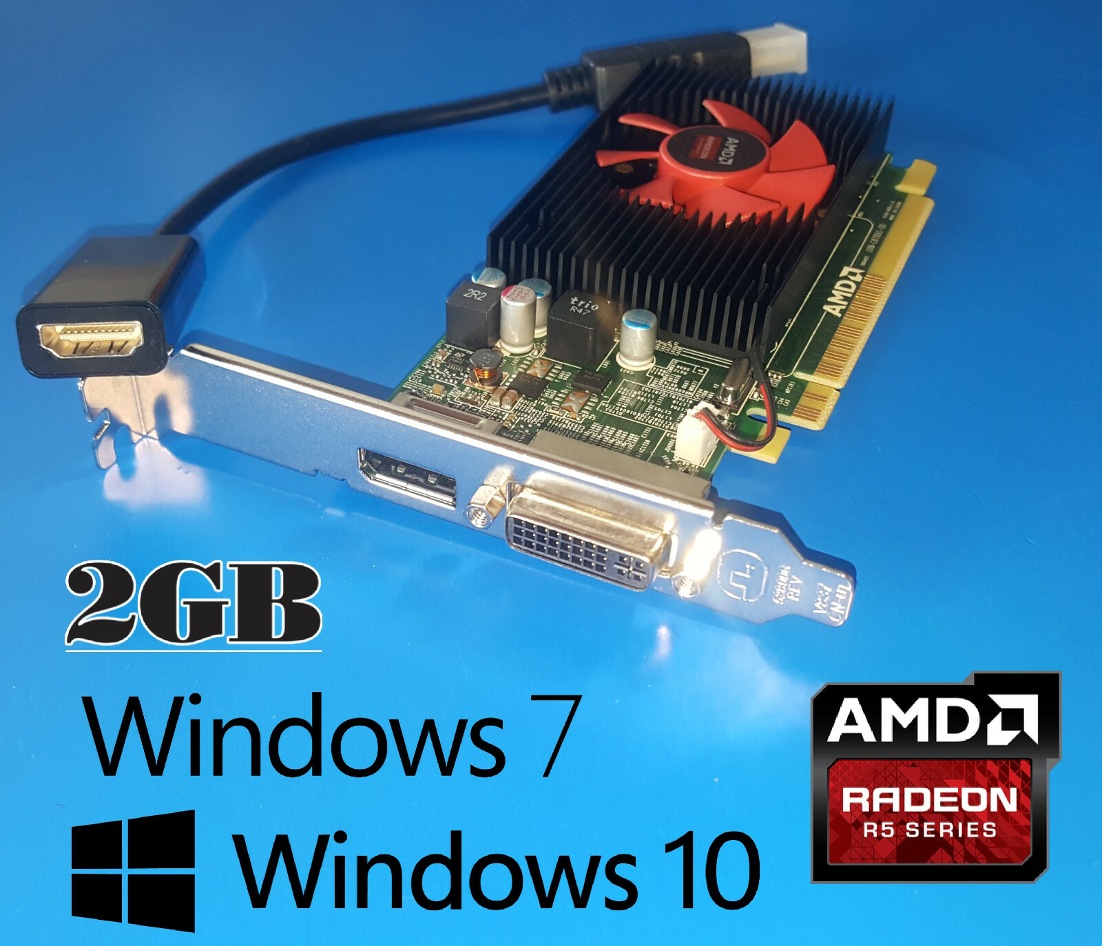 Dell Vostro 3667 3668 3669 3670 3900 3901 3902 3905 2GB Tower Video Card + HDMI