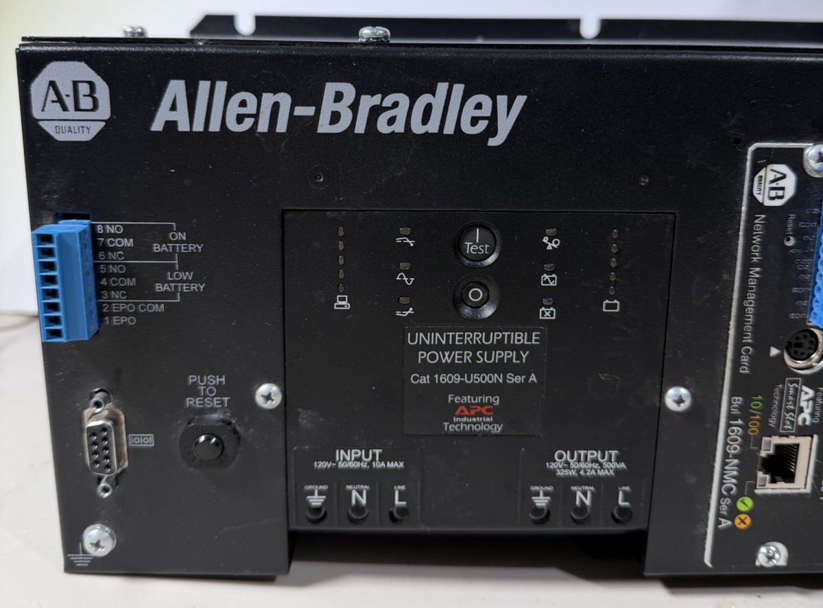 Allen Bradley 1609-U500N /A Uninterruptible Power Supply 500VA 325W 115VAC