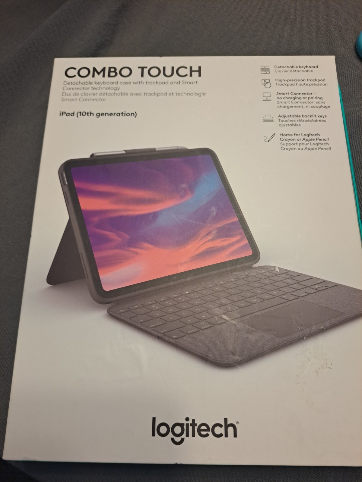 Logitech Combo Touch Detachable 10th Gen iPad Keyboard Case
