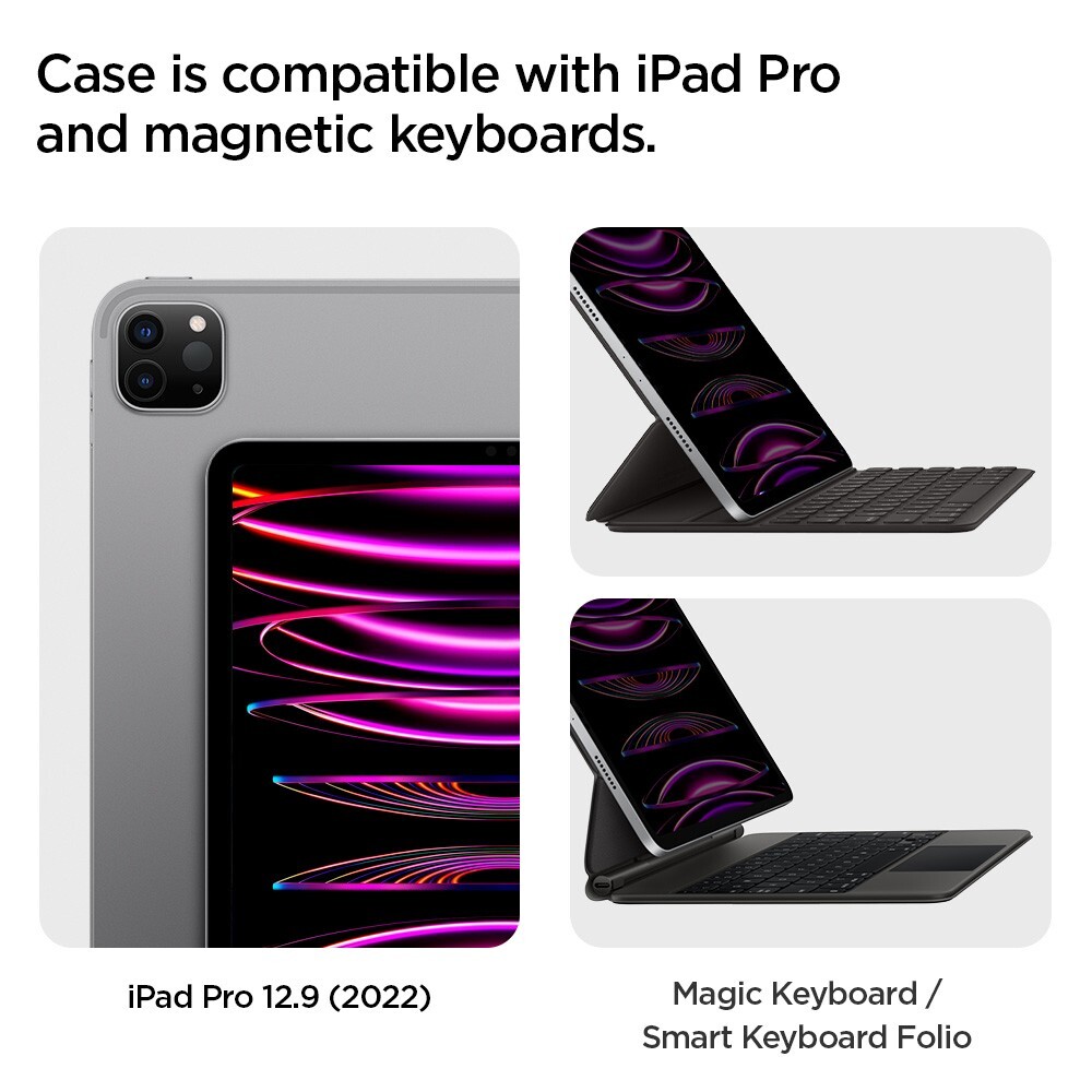 For iPad Pro 12.9 inch | Spigen Thin Fit Pro Case Compatible with Magic Keyboard