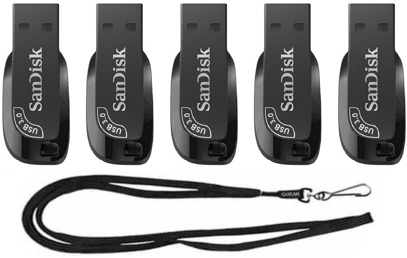 5 Pack SanDisk 32GB Ultra Shift 100MB/s USB 3.0 Flash Drive SDCZ410-032G Retail
