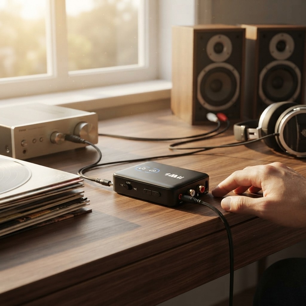 Versatile RCA Bluetooth Adapter: 2-in-1 Transmitter and Receiver for Home Audio