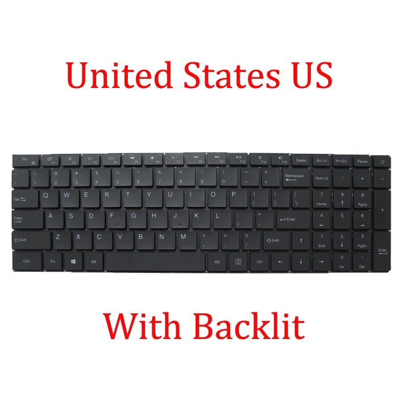 Laptop With Backlit Keyboard For PlanQ D16 United States US Black No Frame New