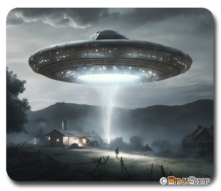 ALIENS UFO Abduction I BELIEVE – Mouse Pad / PC Mousepad – HOME OFFICE GIFT