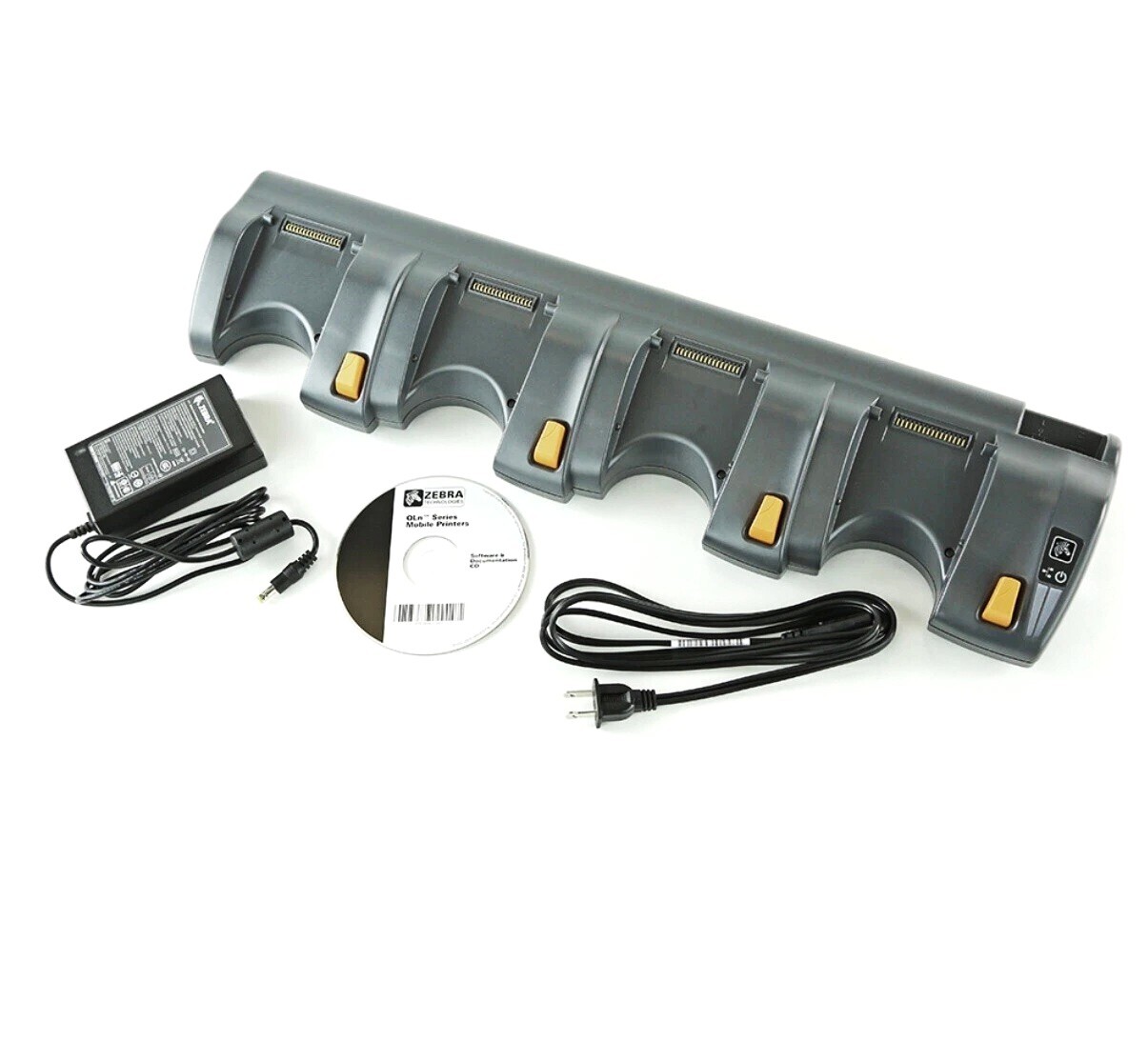 Zebra QLn-EC4 4-Bay Ethernet Dock Station Charging Cradle – QLn 220 320 Printers
