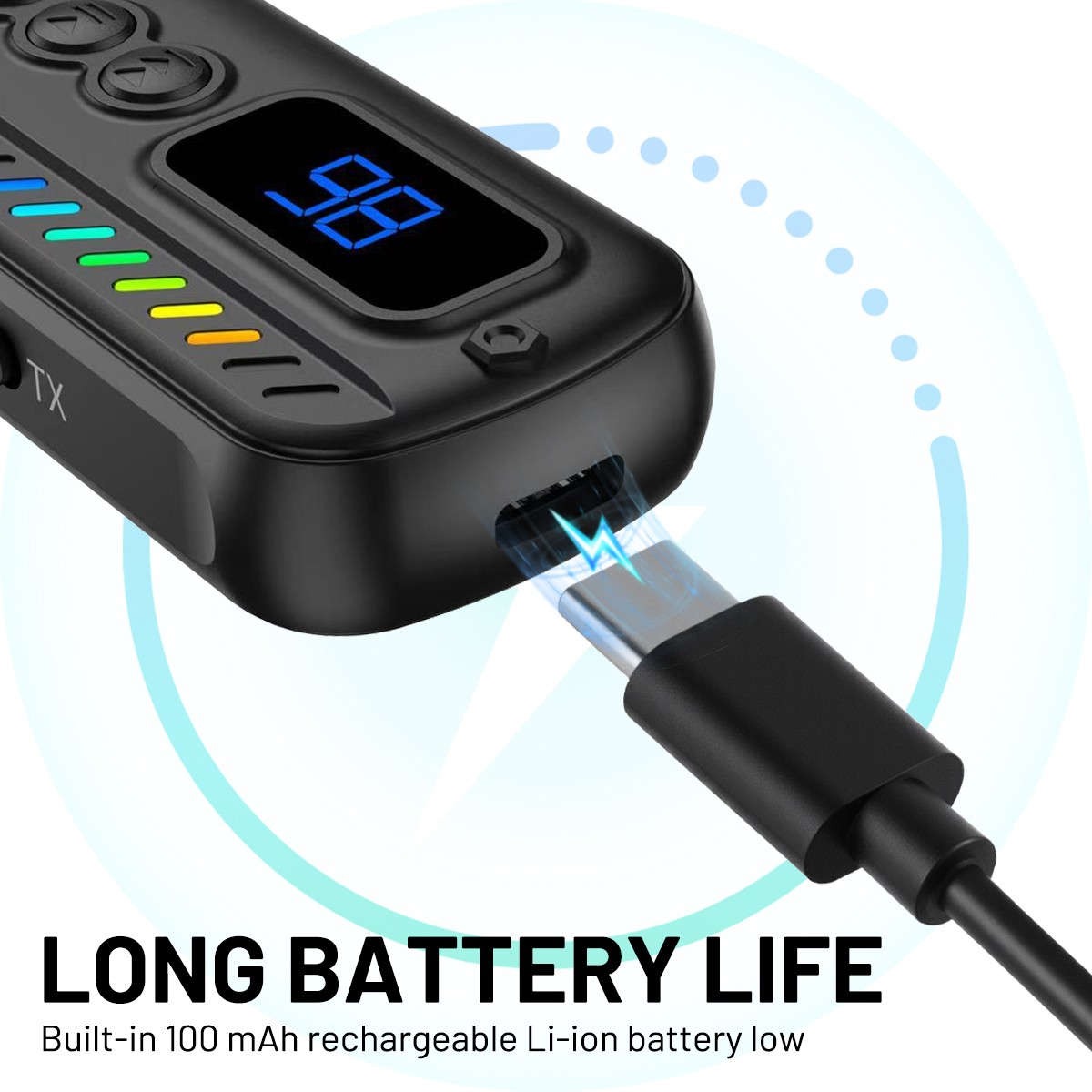 3-in-1 Bluetooth Transmitter Receiver V5.3 AUX Adapter for TV/Car/PC/MP3 Player