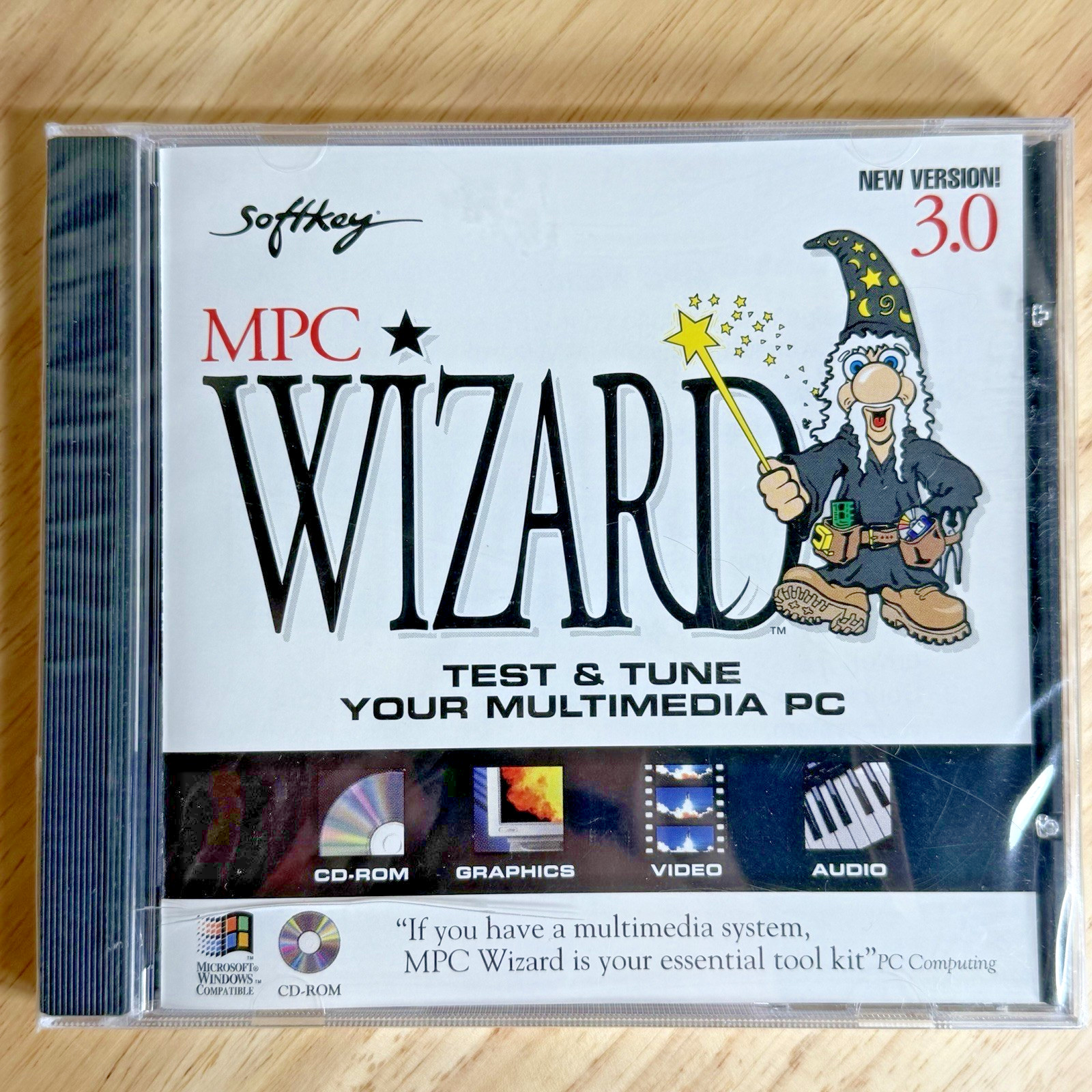 VTG SoftKey – MPC Wizard 3.0 CD-ROM – Test & Tune PC Diagnostics – Sealed