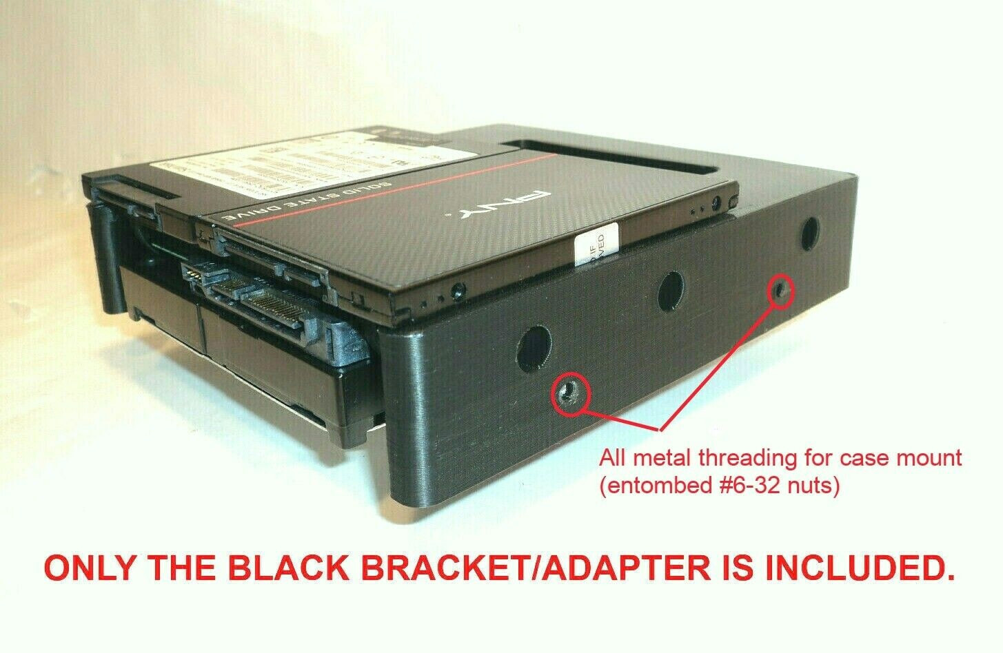 5.25” Drive Bay to 2x 2.5” SSD + 3.5″ HDD Tray Adapter Slot Mounting Bracket!