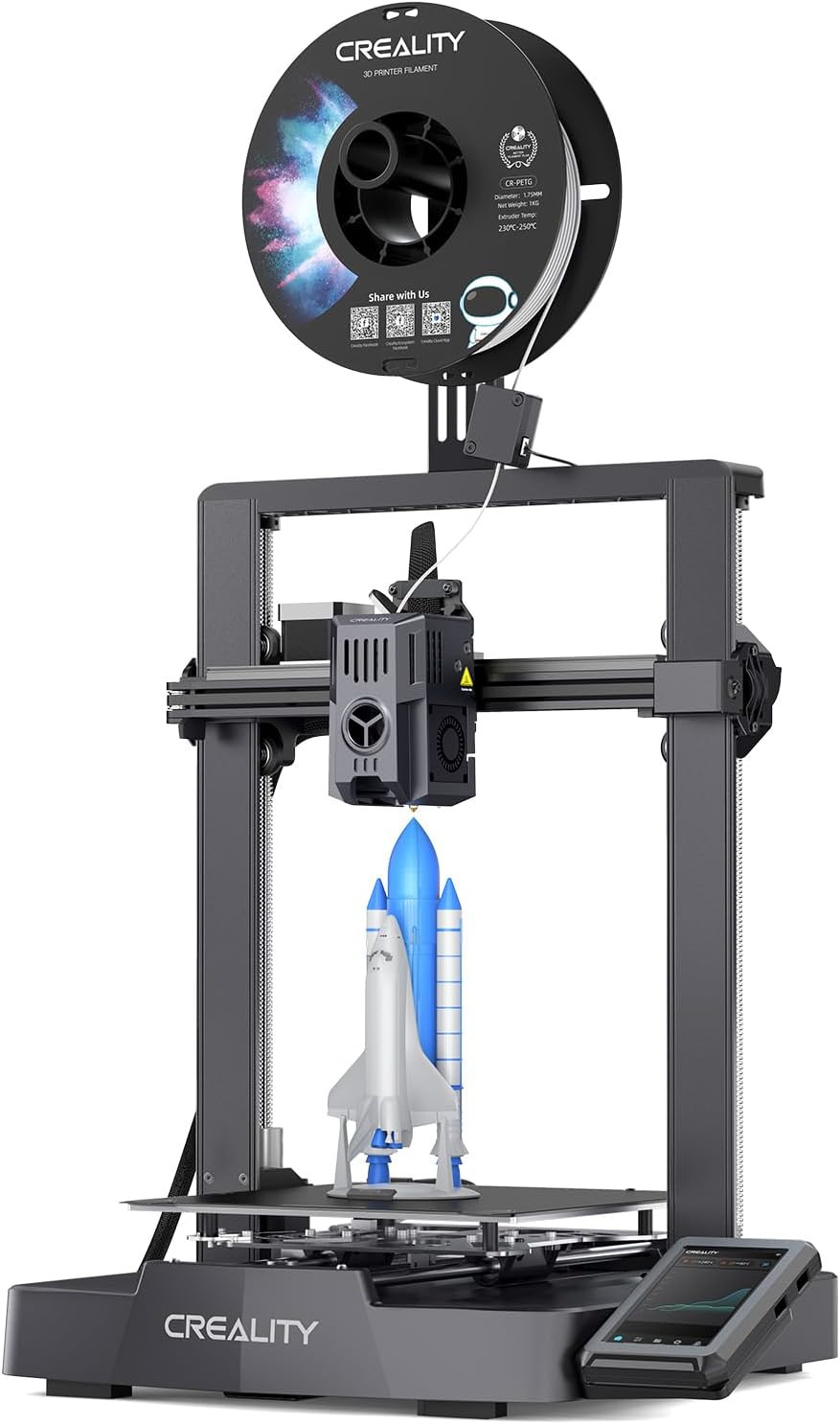 Ender-3 V3 KE 3D Printer, 500 Mm/S High-Speed Printing with Auto-Leveling, Spri