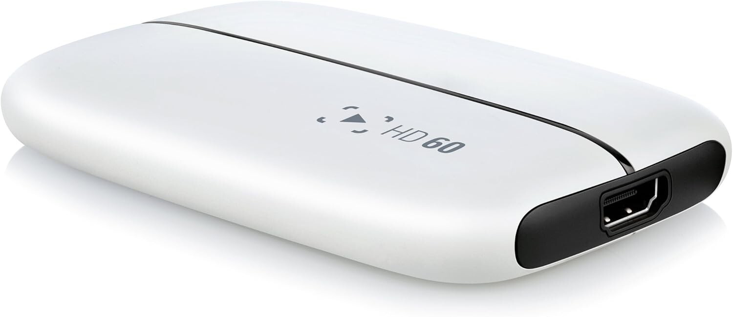 Elgato Game Capture HD60 – Glacier White Limited Edition for PS4, Xbox One, 360