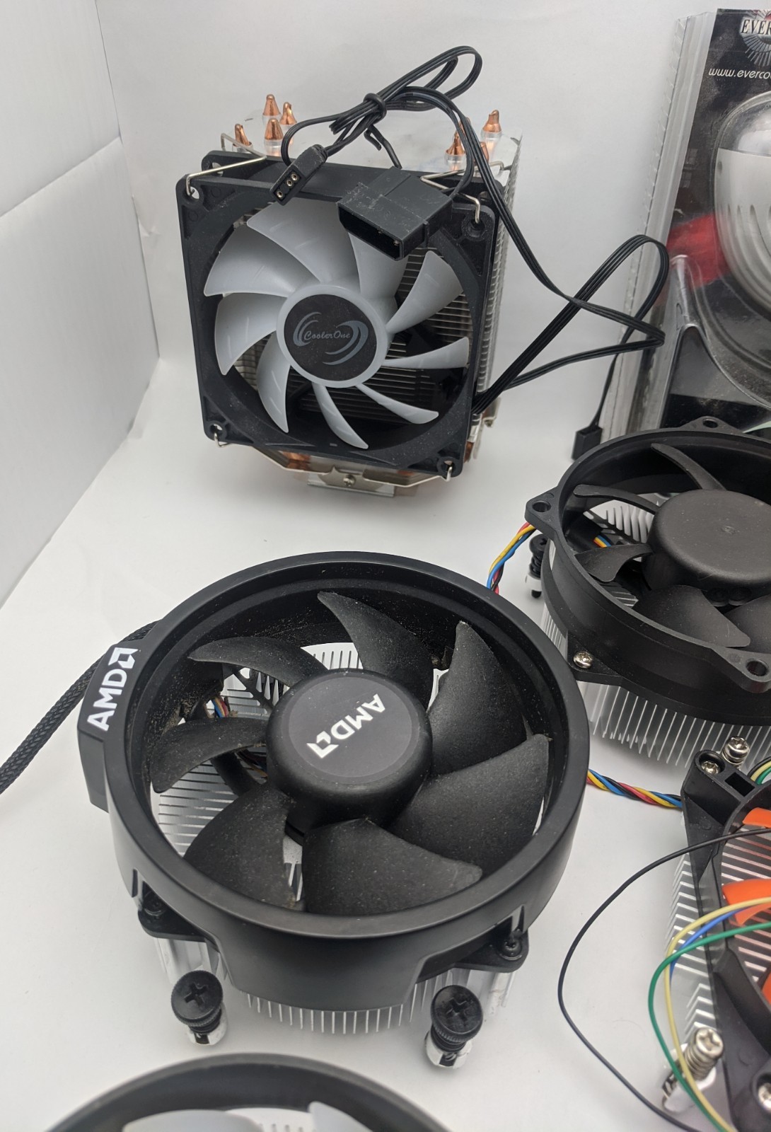 Mixed 8pcs: 80mm/92mm/95mm CPU Coolers, Low Profile CPU Fan, Wrist Cooling Pad