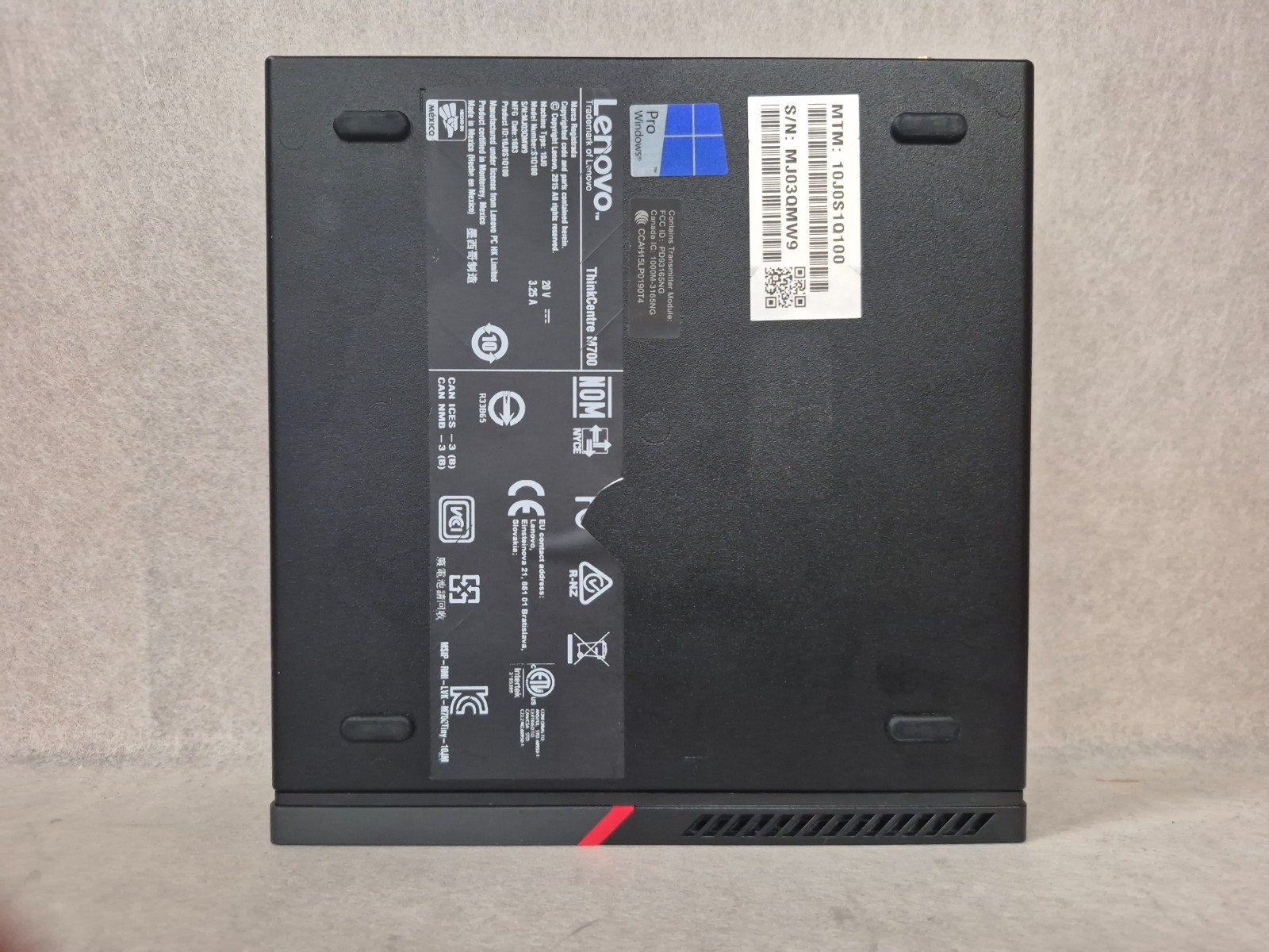 Lenovo ThinkCentre M700 Tiny PC Core i5-6500T 2.5GHz 8GB DDR4 WiFi No SSD/OS /AC