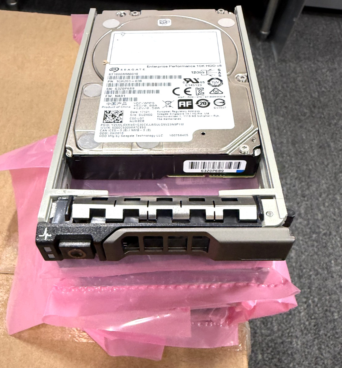 Seagate ST1800MM0018 1.8TB 10K SAS 12Gb/s Enterprise HDD with Dell Caddy
