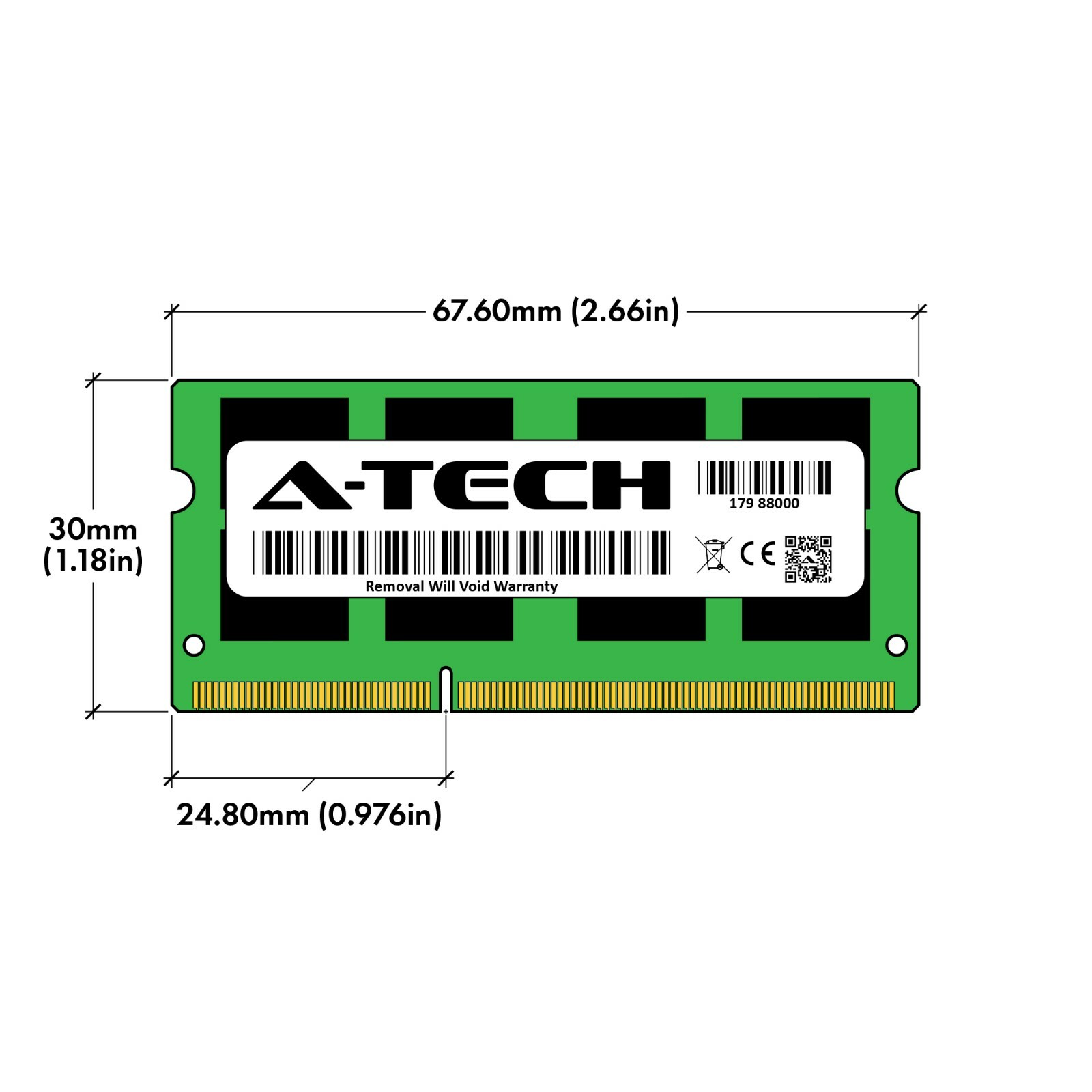 A-Tech 16GB 2x 8GB PC3-10600 Laptop SODIMM DDR3 1333MHz 204pin Memory RAM 16G 8G