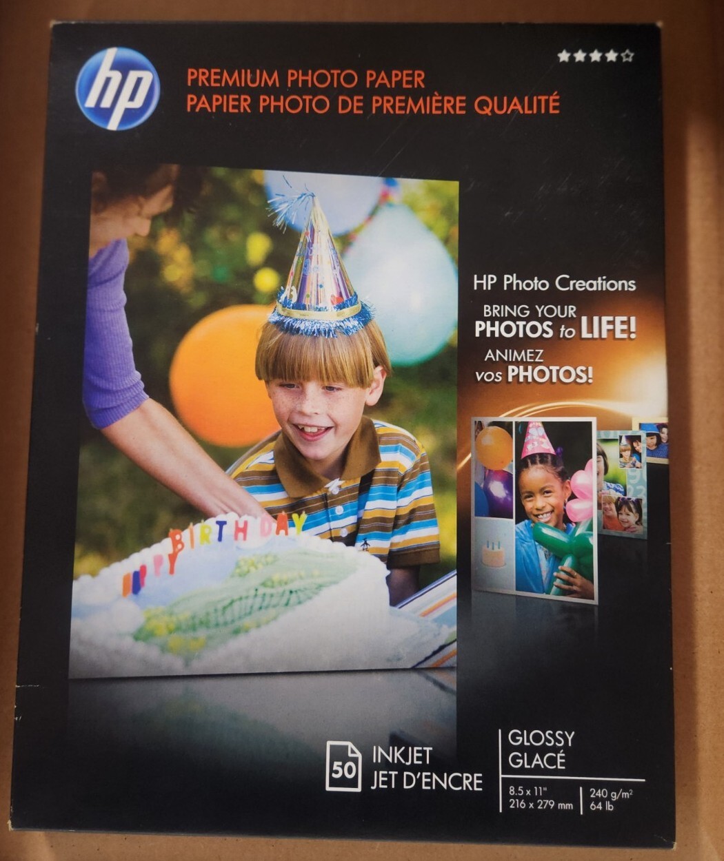 HP Premium Glossy Photo Paper C6979A 50 Sheets 10mil 8.5×11 Inkjet Printers