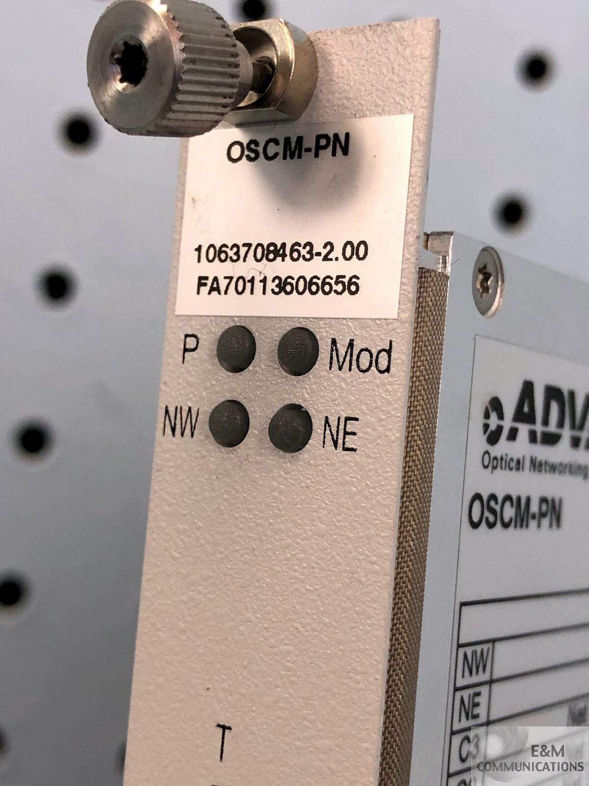 1063708463 2.00 ADVA OSCM-PN OPTICAL SUPERVISORY CH MODULE FOR FSP 3000R7 SHELF